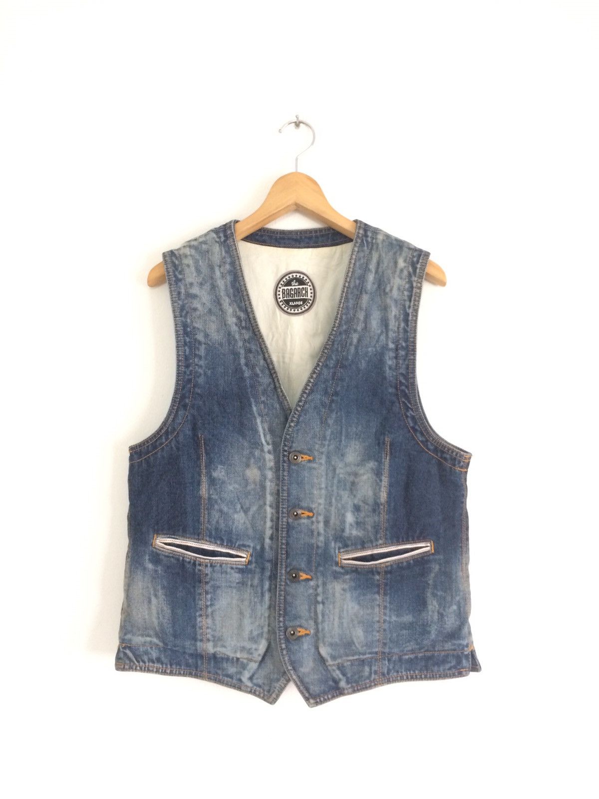 Japanese Brand × Vintage 🔥🔥Vintage Bagarch Denim Vest Jacket Size US M / EU 48-50 / 2 - 1 Thumbnail