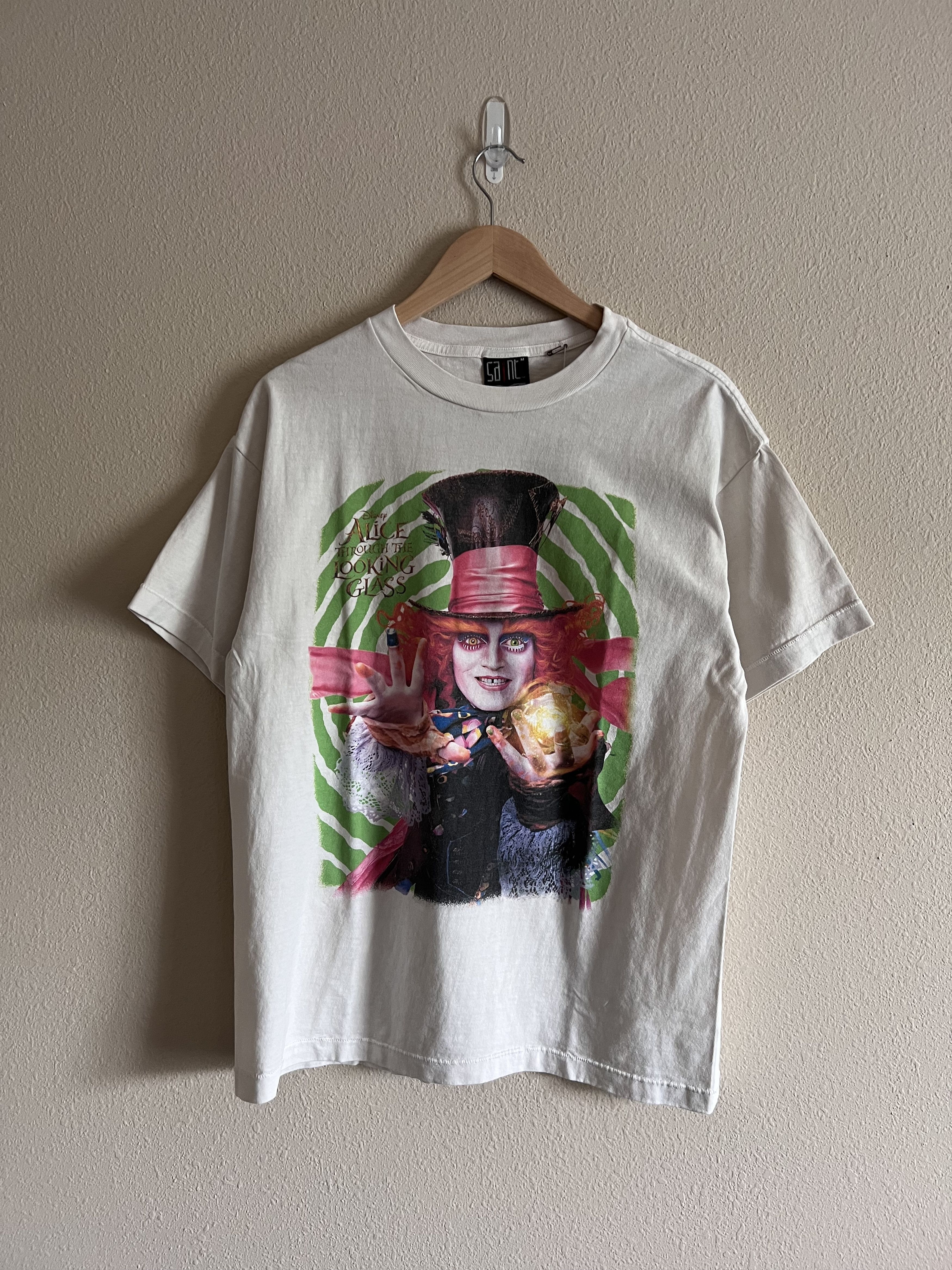 image of Saint Michael Disney Mad Hatter Tee In White, Men's (Size Medium)