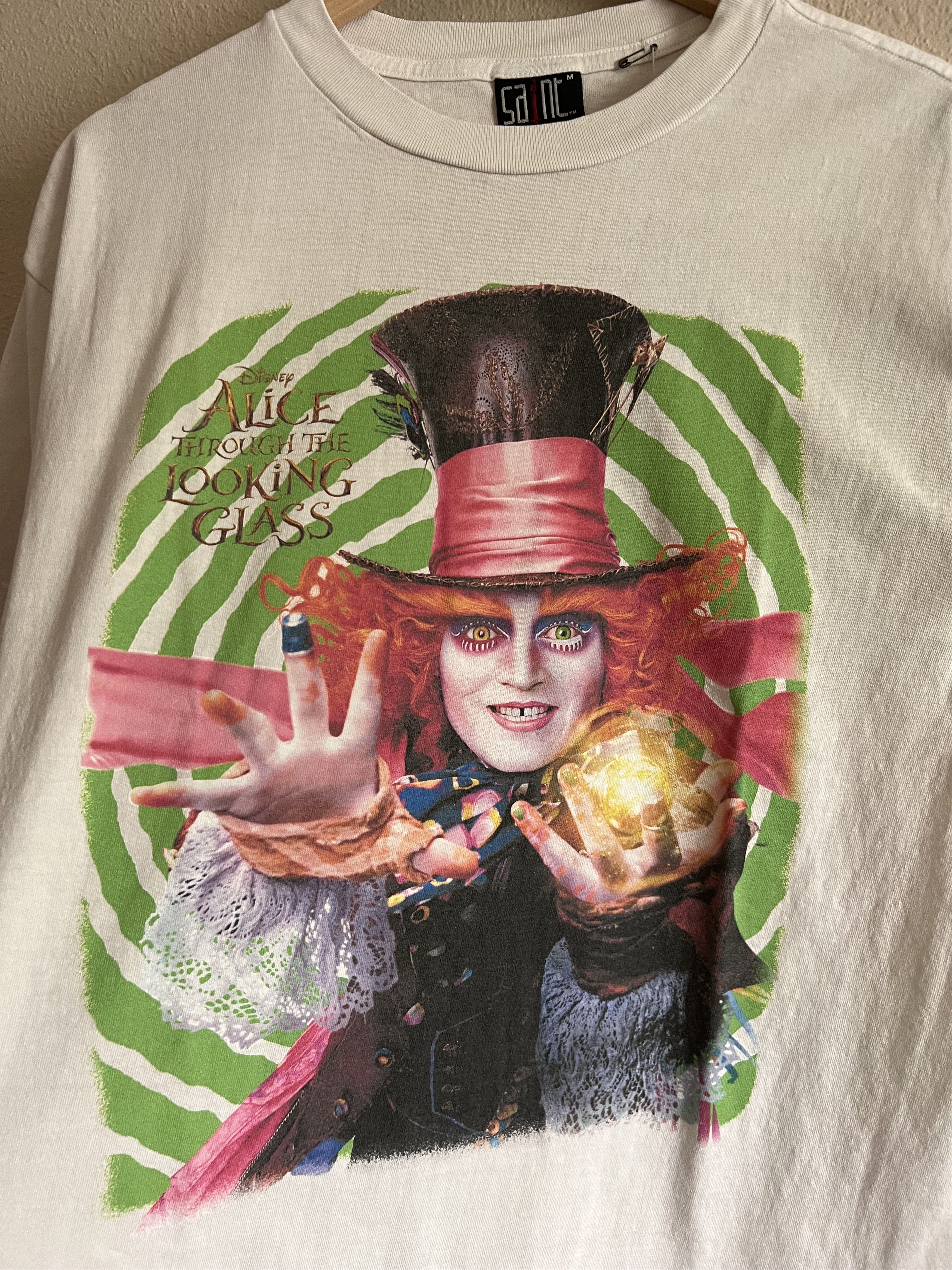Saint Michael Saint Michael Disney Mad Hatter Tee in White Size US M / EU 48-50 / 2 - 2 Thumbnail
