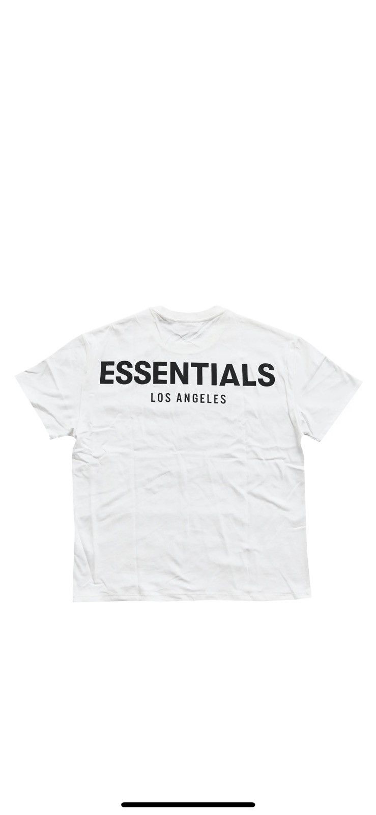 fear of god essentials t shirt white