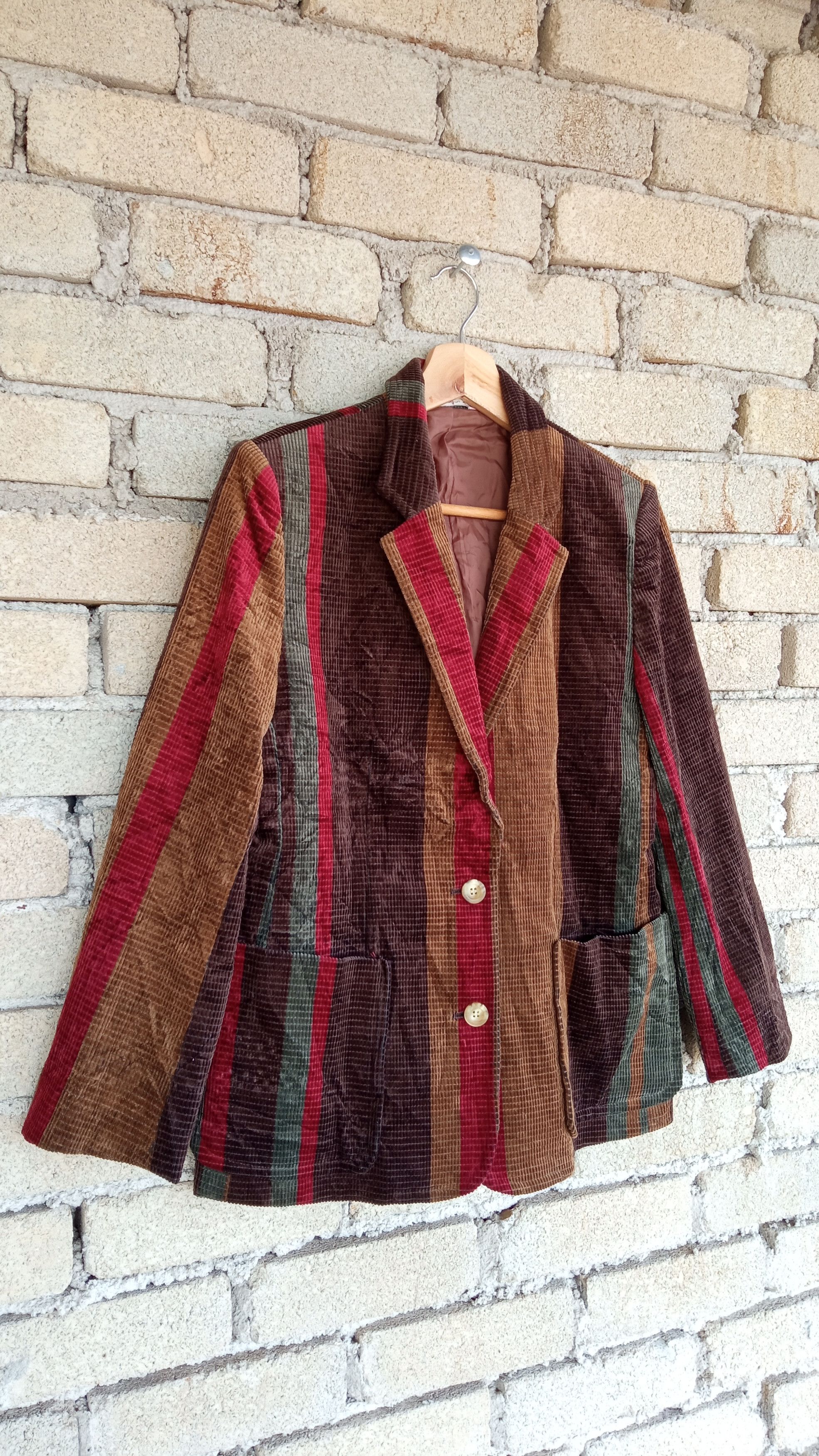 Japanese Brand × Vintage 🔥Vtg Chaleur Multicolour Psychedelic Style Blazer Jacket Size US S / EU 44-46 / 1 - 2 Thumbnail