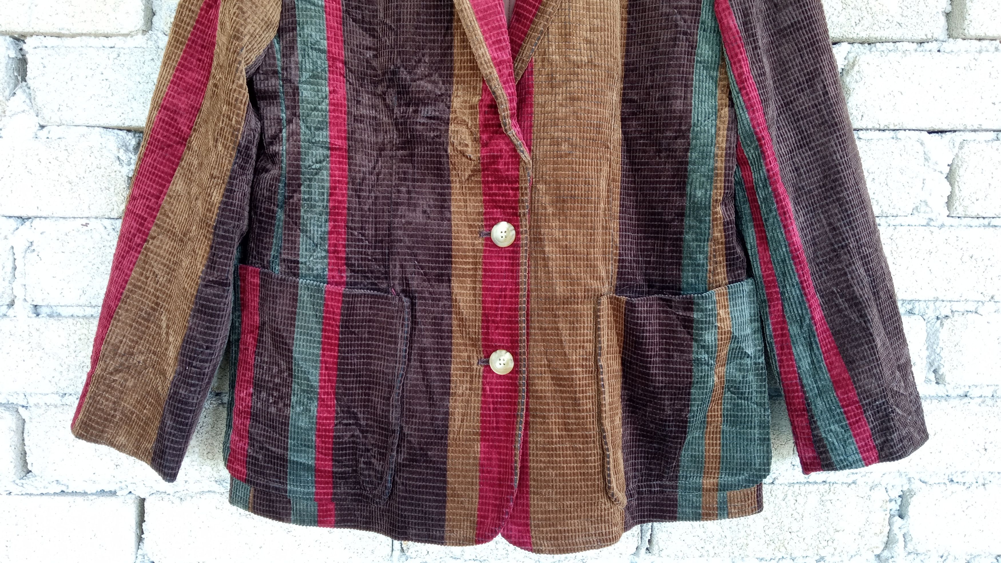 Japanese Brand × Vintage 🔥Vtg Chaleur Multicolour Psychedelic Style Blazer Jacket Size US S / EU 44-46 / 1 - 8 Thumbnail