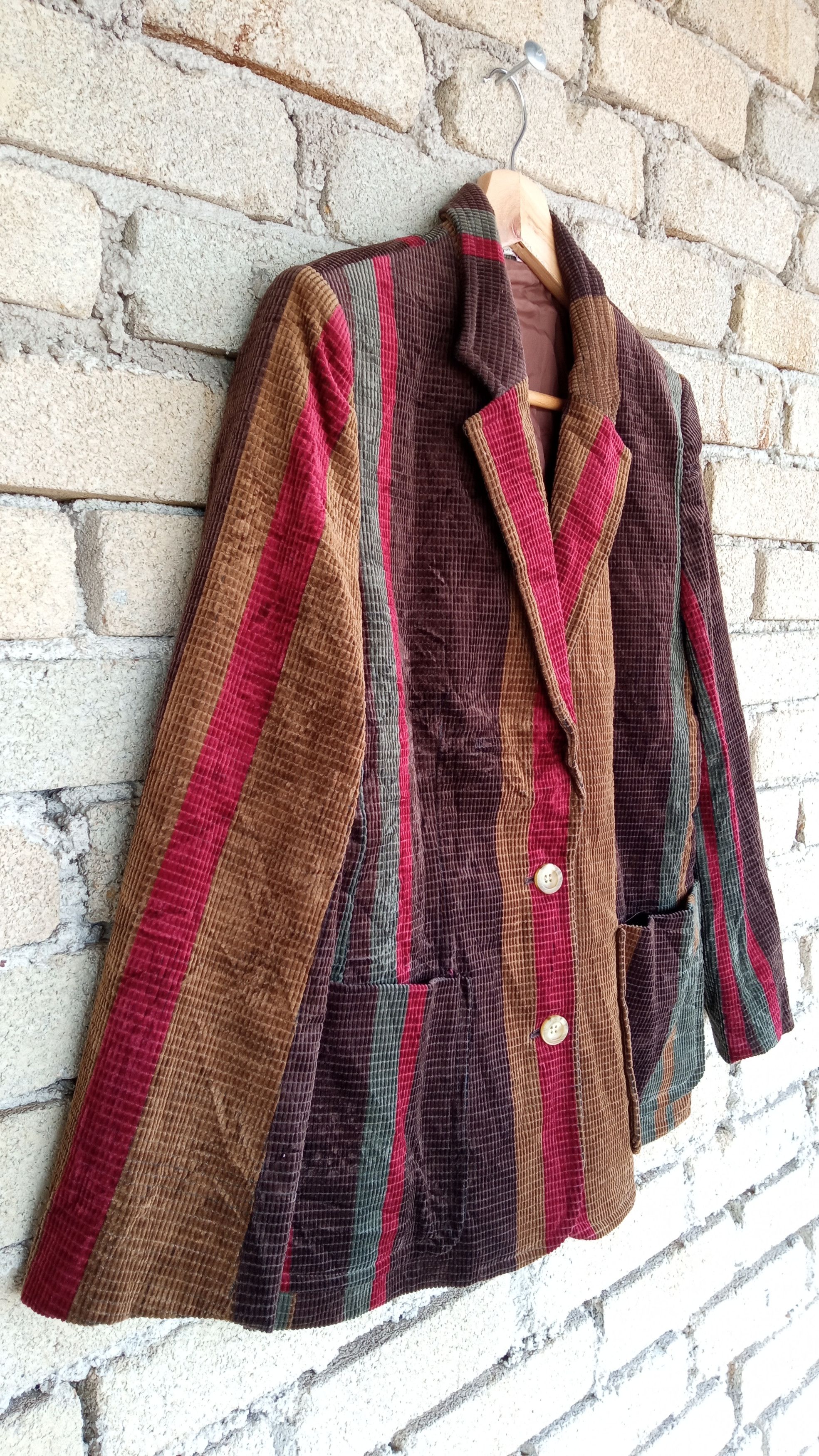 Japanese Brand × Vintage 🔥Vtg Chaleur Multicolour Psychedelic Style Blazer Jacket Size US S / EU 44-46 / 1 - 4 Thumbnail
