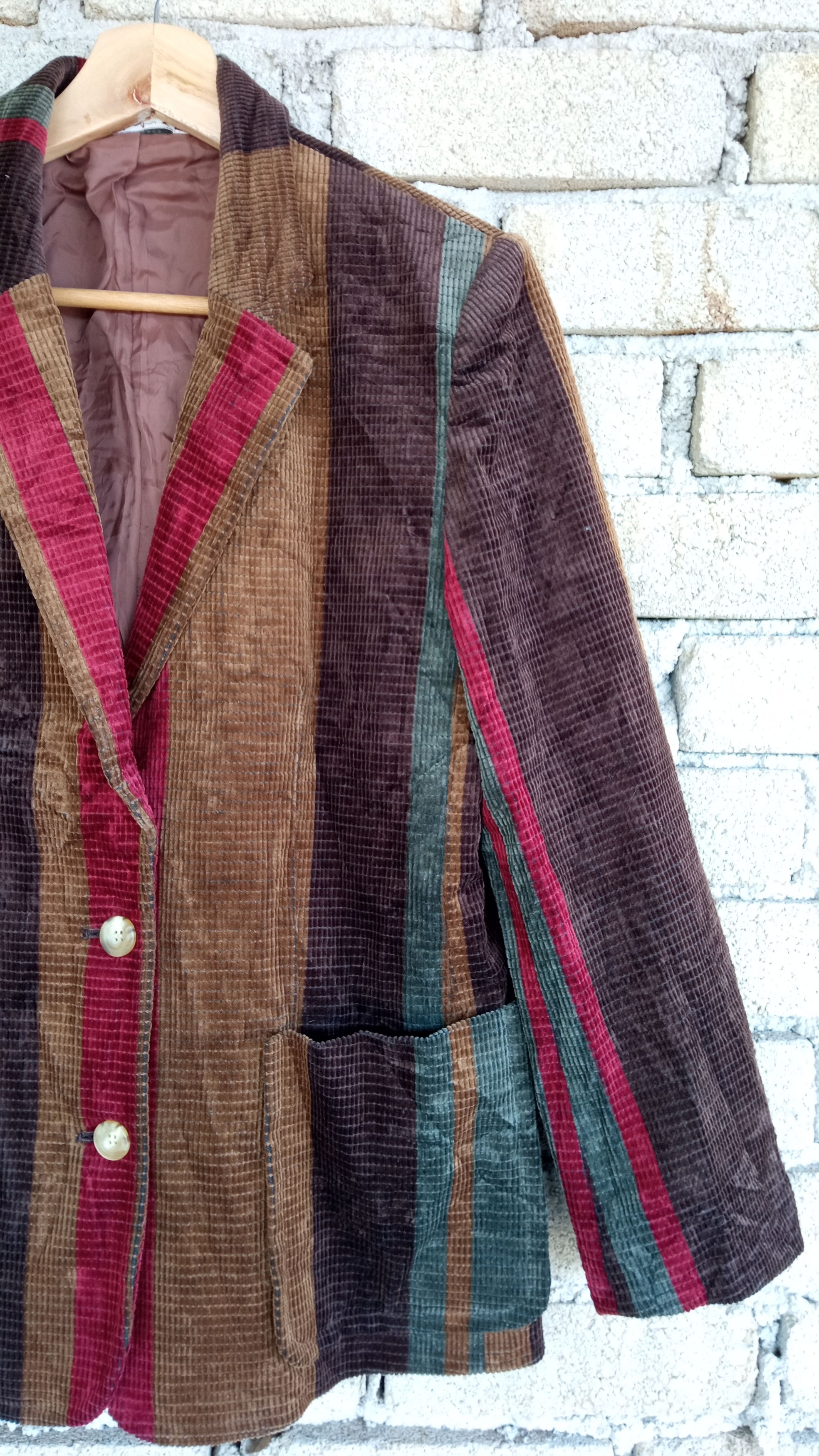 Japanese Brand × Vintage 🔥Vtg Chaleur Multicolour Psychedelic Style Blazer Jacket Size US S / EU 44-46 / 1 - 7 Thumbnail
