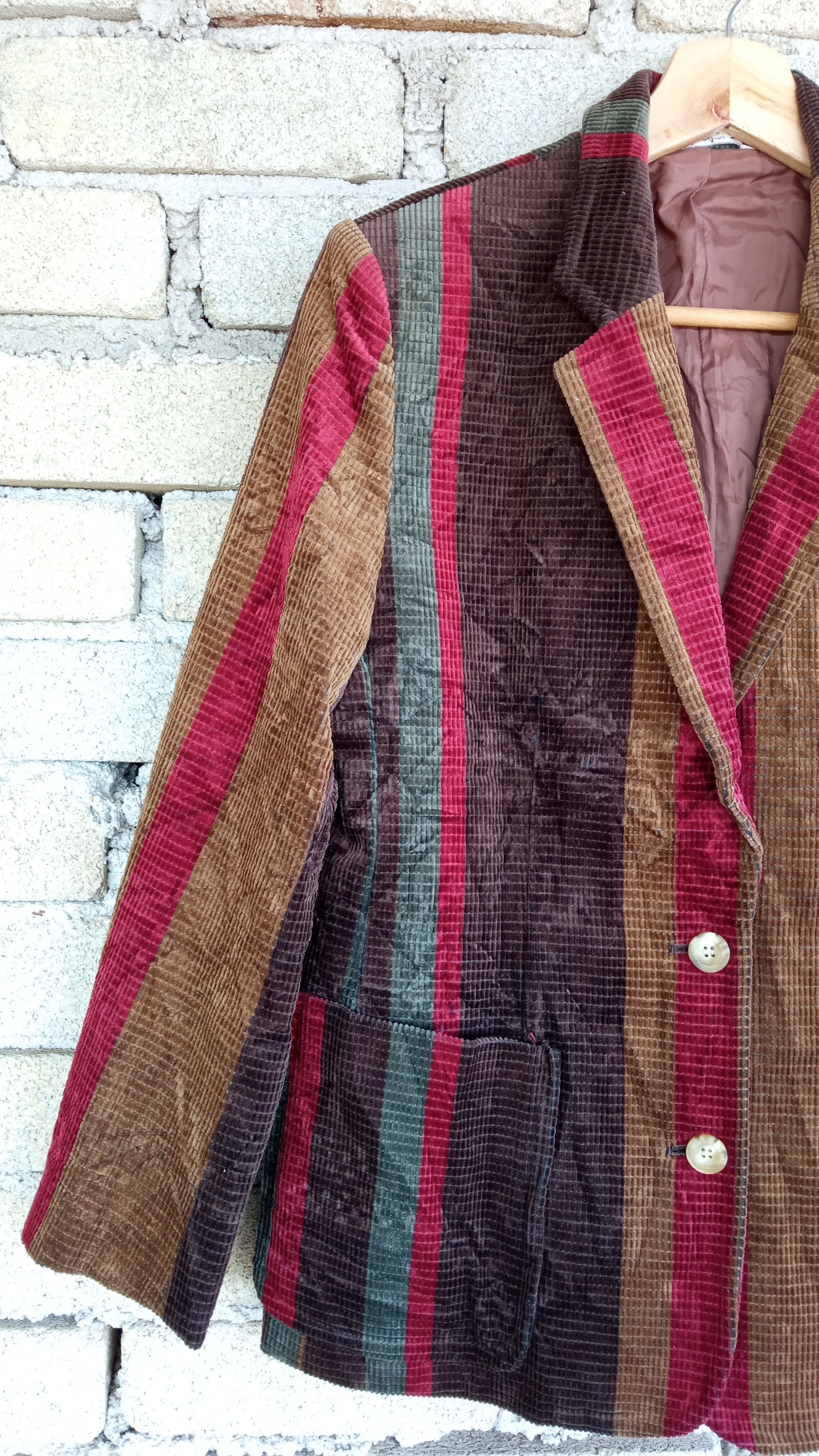 Japanese Brand × Vintage 🔥Vtg Chaleur Multicolour Psychedelic Style Blazer Jacket Size US S / EU 44-46 / 1 - 6 Thumbnail