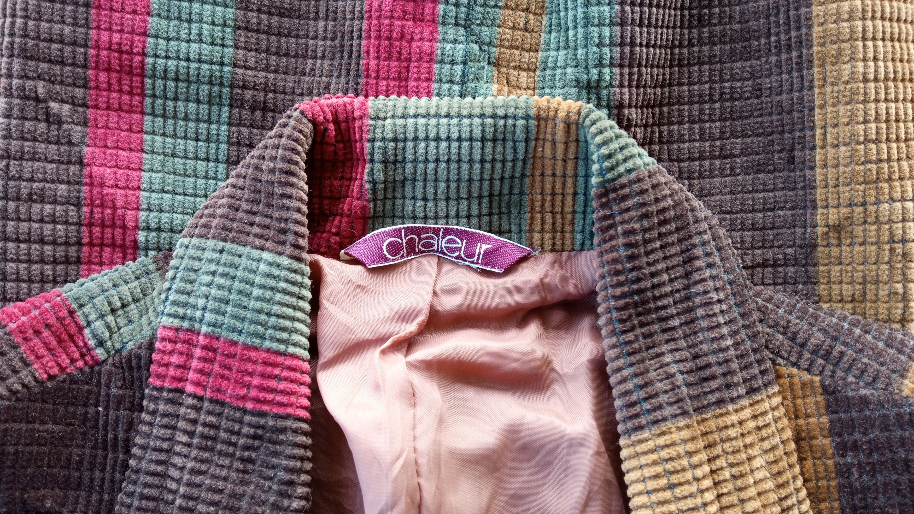 Japanese Brand × Vintage 🔥Vtg Chaleur Multicolour Psychedelic Style Blazer Jacket Size US S / EU 44-46 / 1 - 11 Thumbnail