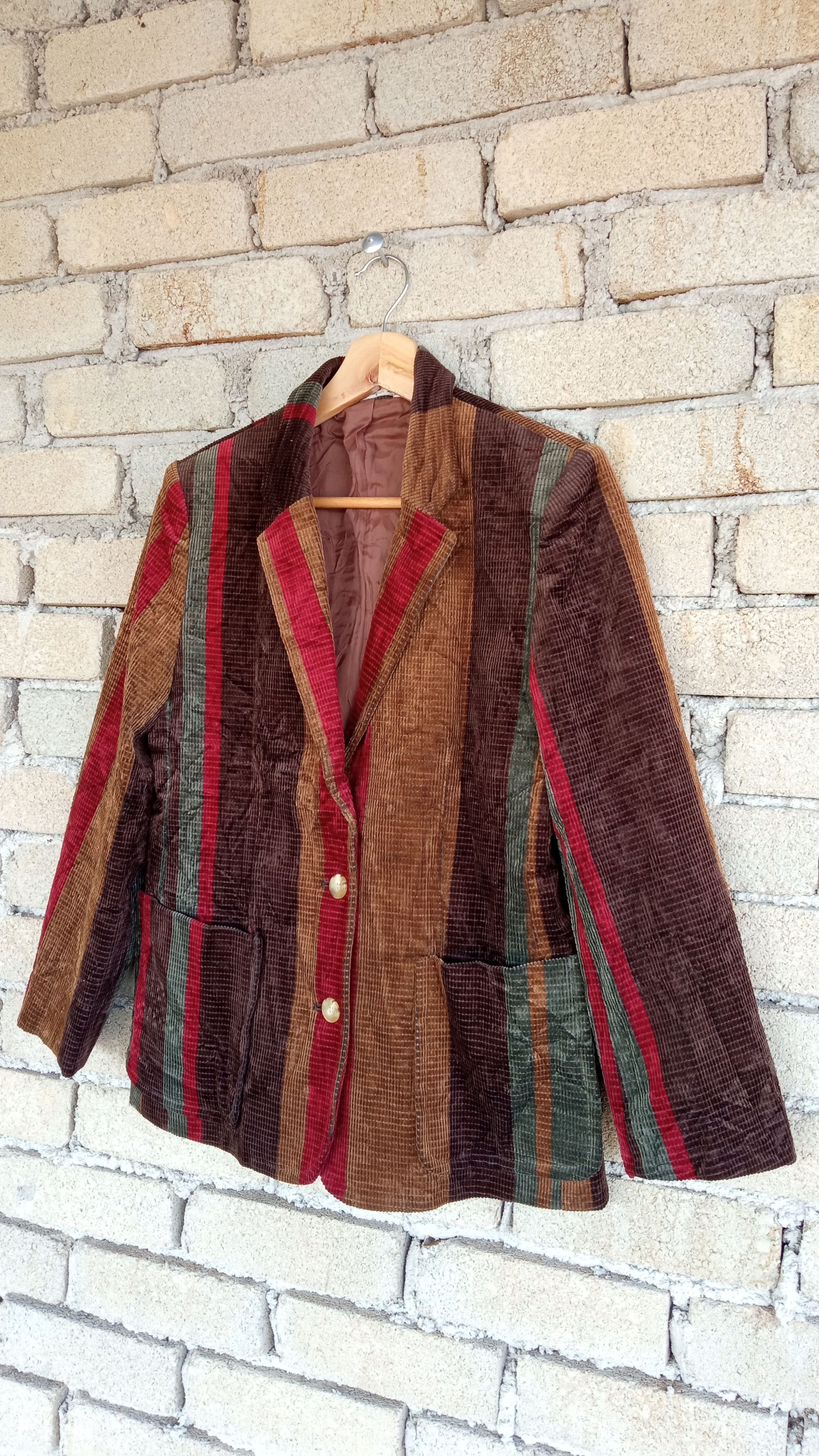 Japanese Brand × Vintage 🔥Vtg Chaleur Multicolour Psychedelic Style Blazer Jacket Size US S / EU 44-46 / 1 - 3 Thumbnail