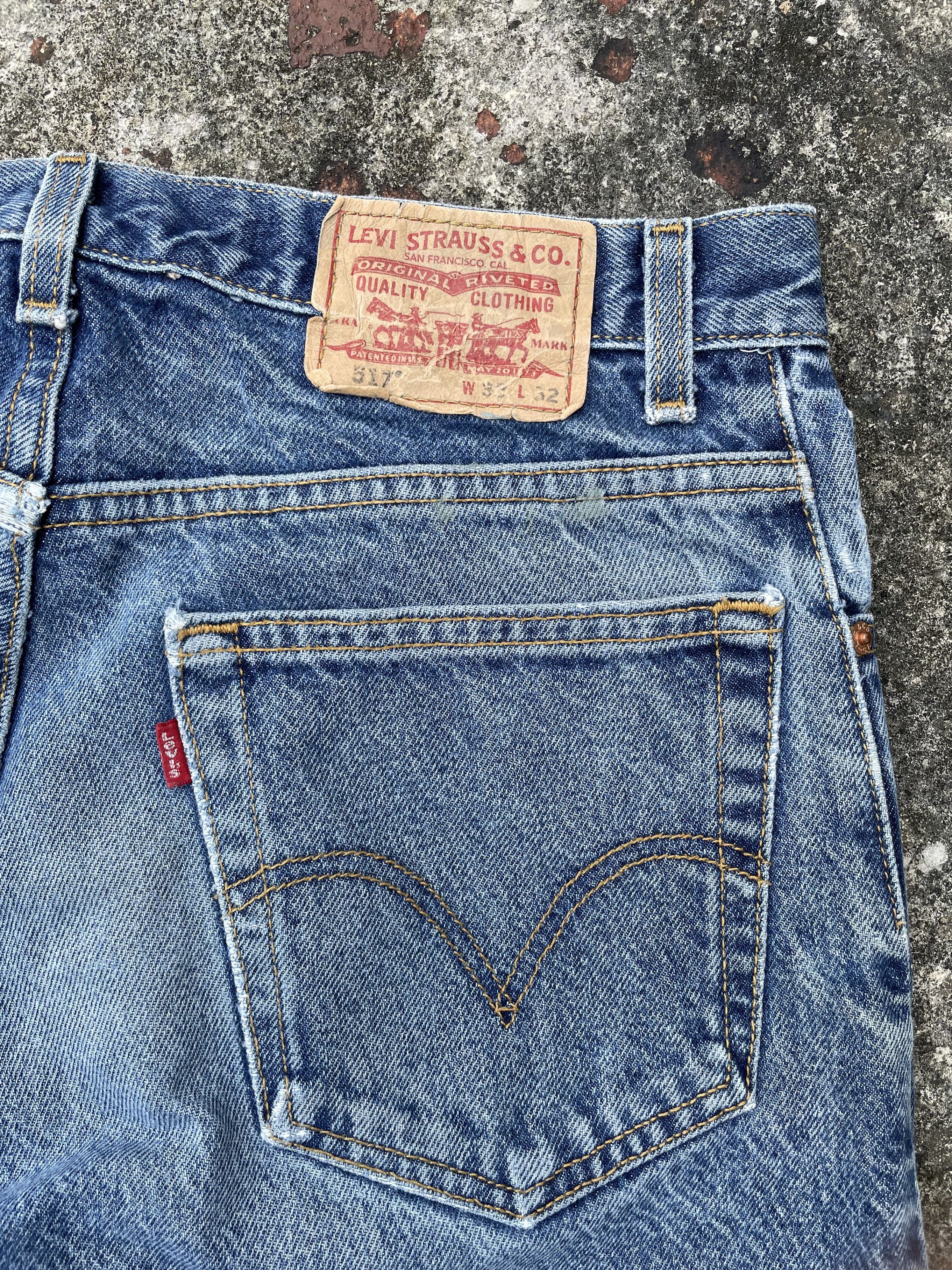 Levi's × Vintage Y2K Levi's 517 Flare Bootcut Jeans Size 32 x 33 Size US 32 / EU 48 - 6 Thumbnail