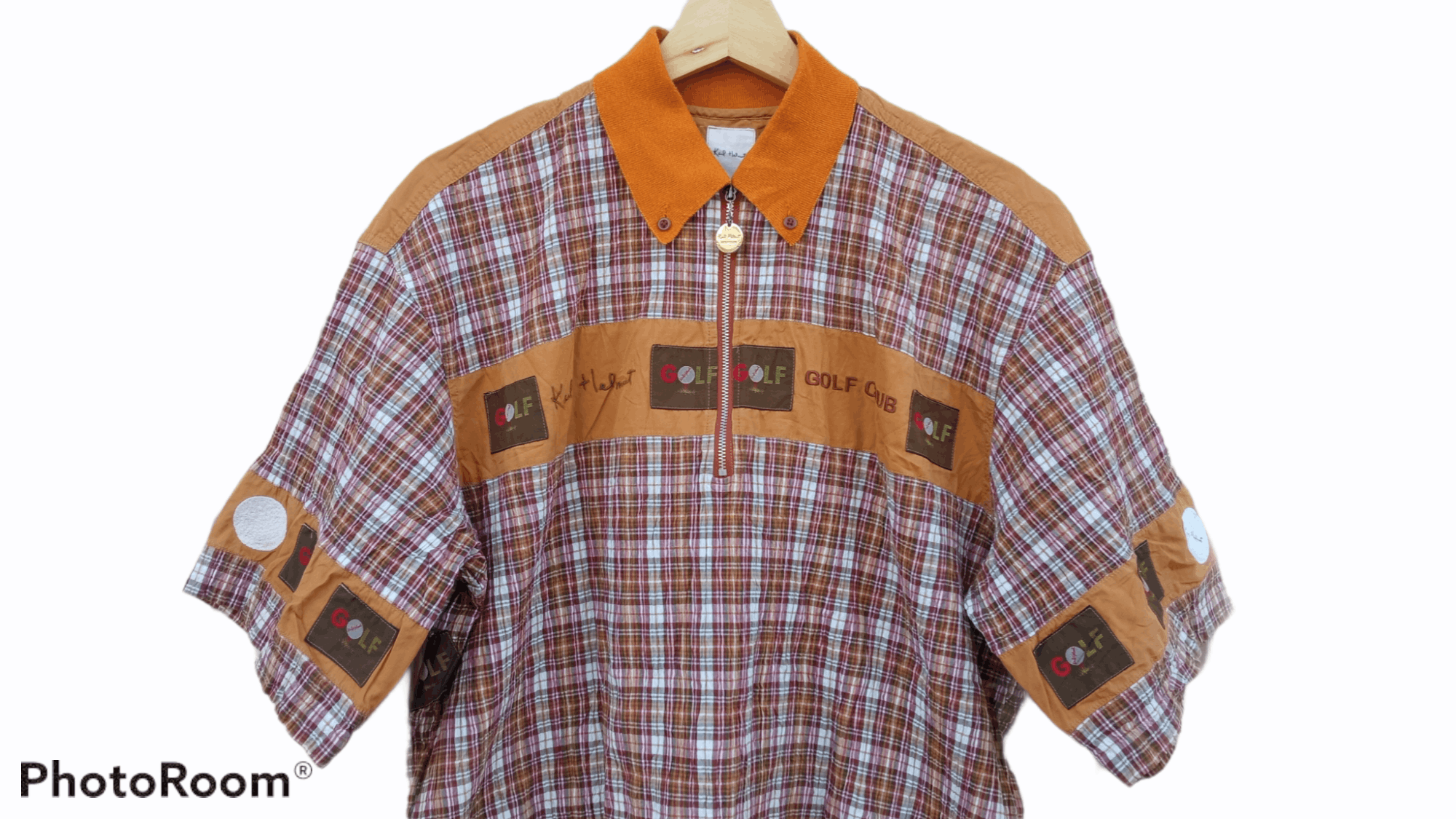 Japanese Brand × Karl Helmut × Vintage 🔥🔥Vintage 90's Karl Helmut Golf Club Pullover Shirt Size US L / EU 52-54 / 3 - 9 Thumbnail