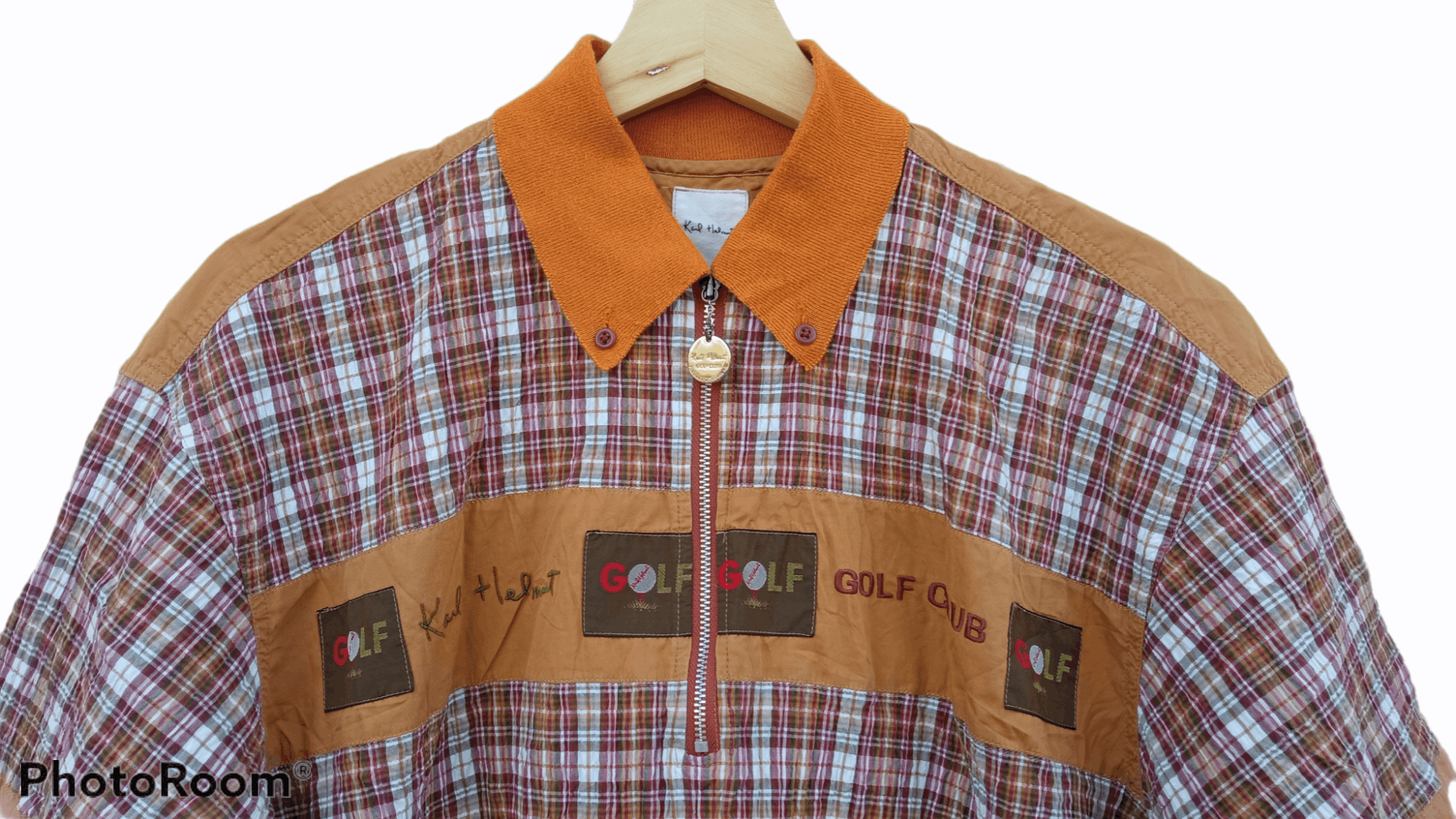 Japanese Brand × Karl Helmut × Vintage 🔥🔥Vintage 90's Karl Helmut Golf Club Pullover Shirt Size US L / EU 52-54 / 3 - 10 Thumbnail