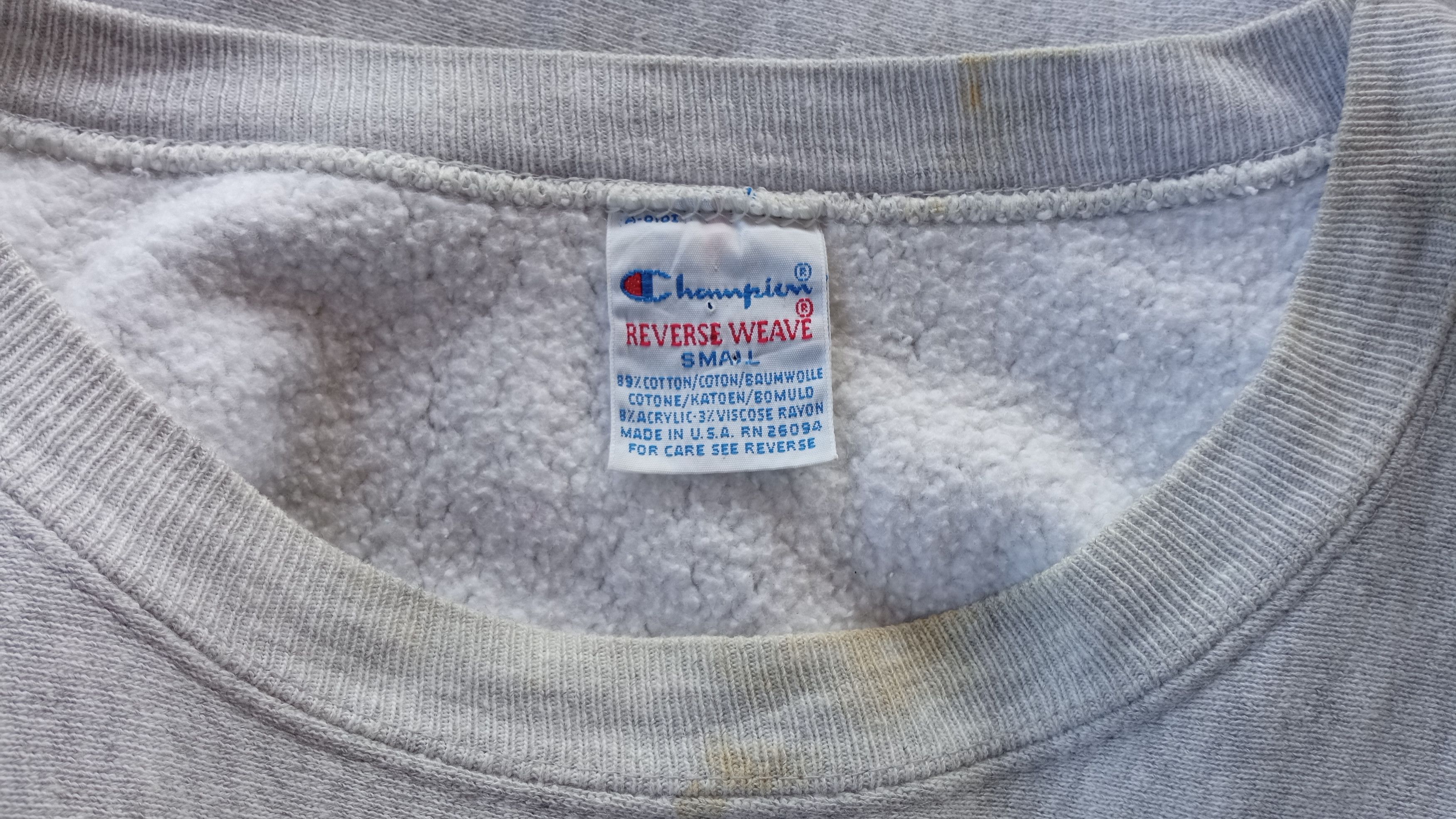 Champion × Japanese Brand × Vintage 🔥🔥Vintage 90's Champion Reverse Weave Sweatshirt Size US S / EU 44-46 / 1 - 12 Thumbnail