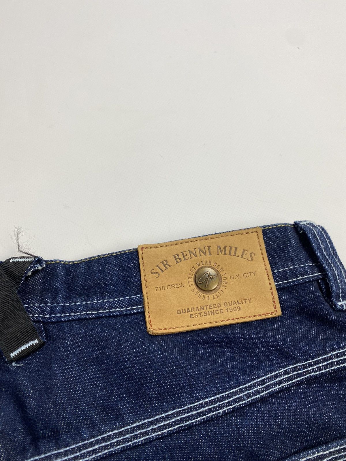 Japanese Brand × Rap Tees × Vintage Sir Benni Miles Baggy Fit denim Shorts Jeans Size US 33 - 4 Thumbnail