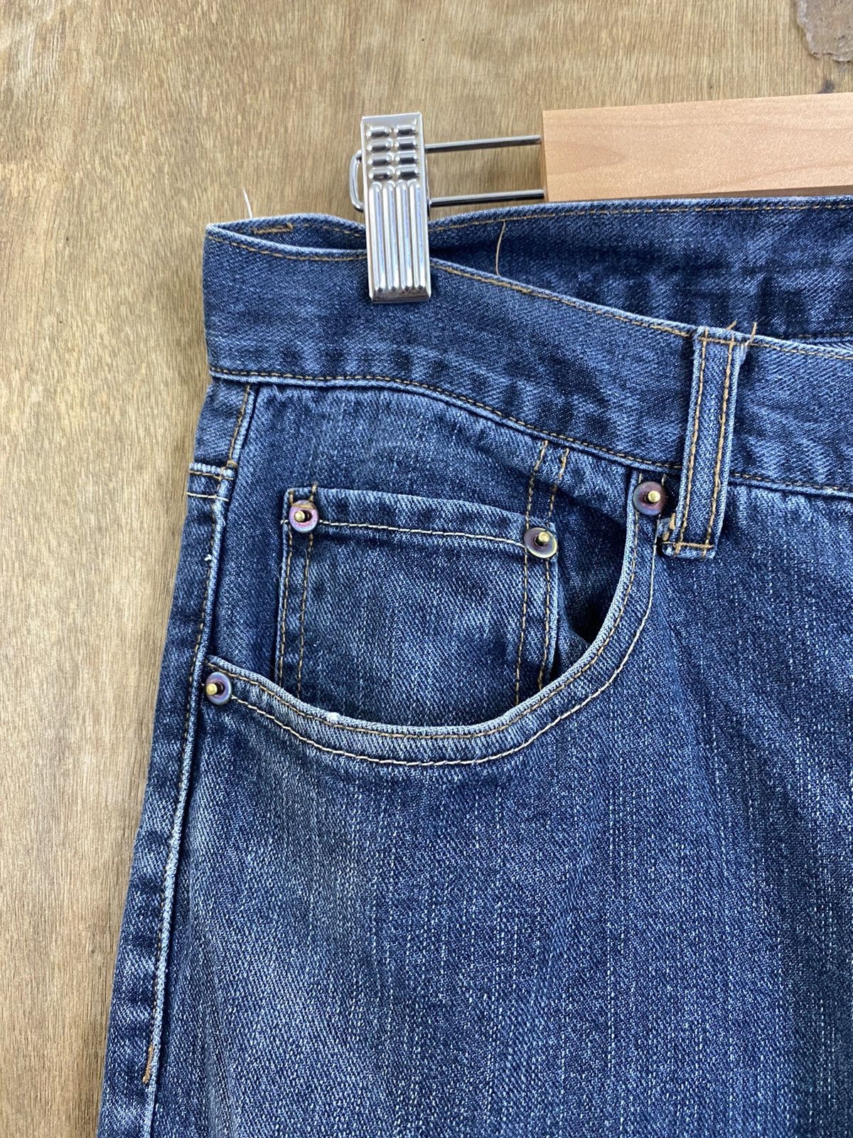 Japanese Brand DLS Japanese Brand Blue Distressed Denim Pants #BB554 Size US 30 / EU 46 - 4 Thumbnail