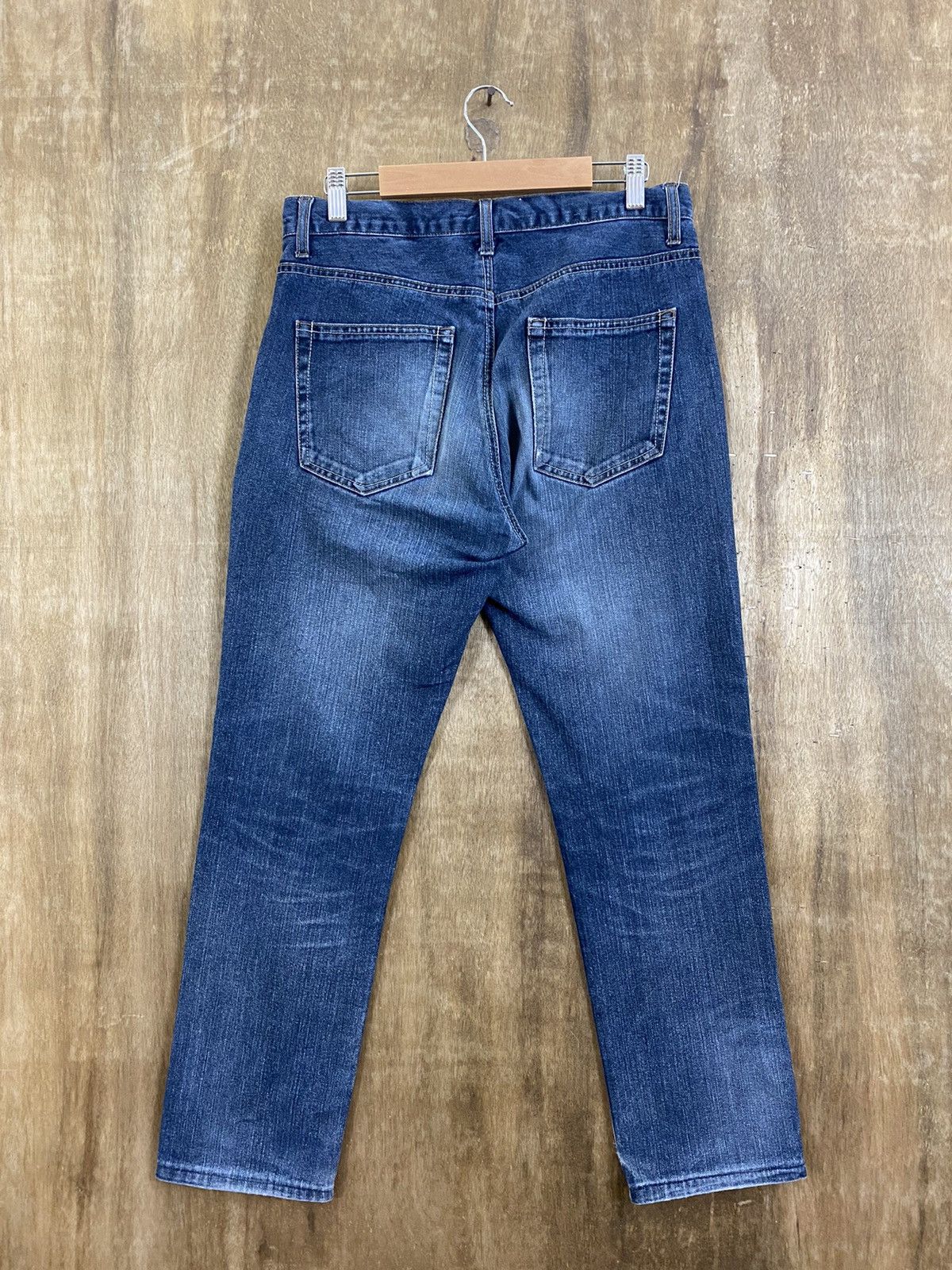 Japanese Brand DLS Japanese Brand Blue Distressed Denim Pants #BB554 Size US 30 / EU 46 - 8 Thumbnail