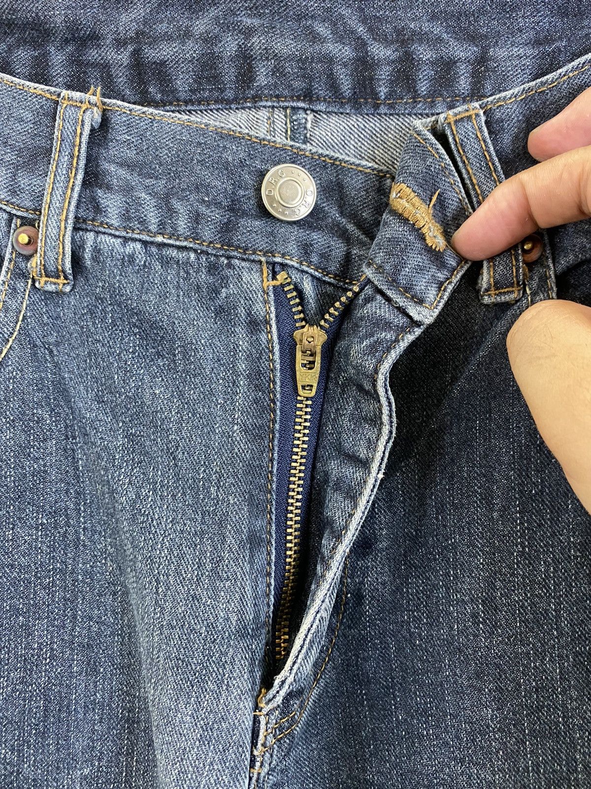 Japanese Brand DLS Japanese Brand Blue Distressed Denim Pants #BB554 Size US 30 / EU 46 - 14 Thumbnail
