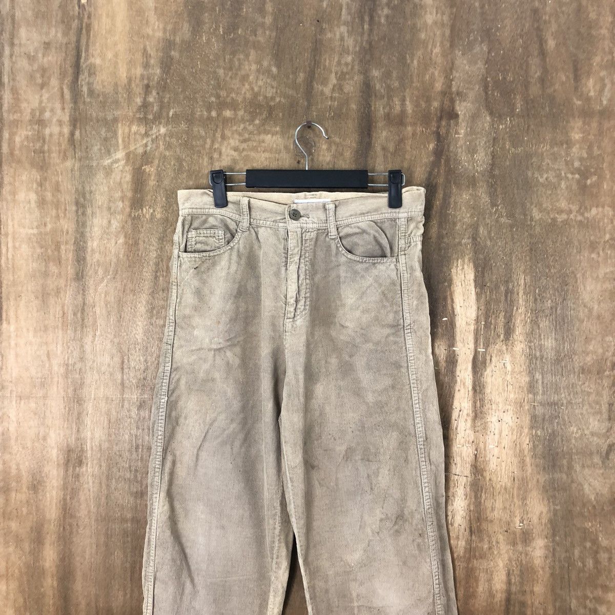 Japanese Brand × StraightFaded Cham Brede Nimes faded Brown Corduroi Casual Pants #6319 Size US 28 / EU 44 - 2 Thumbnail