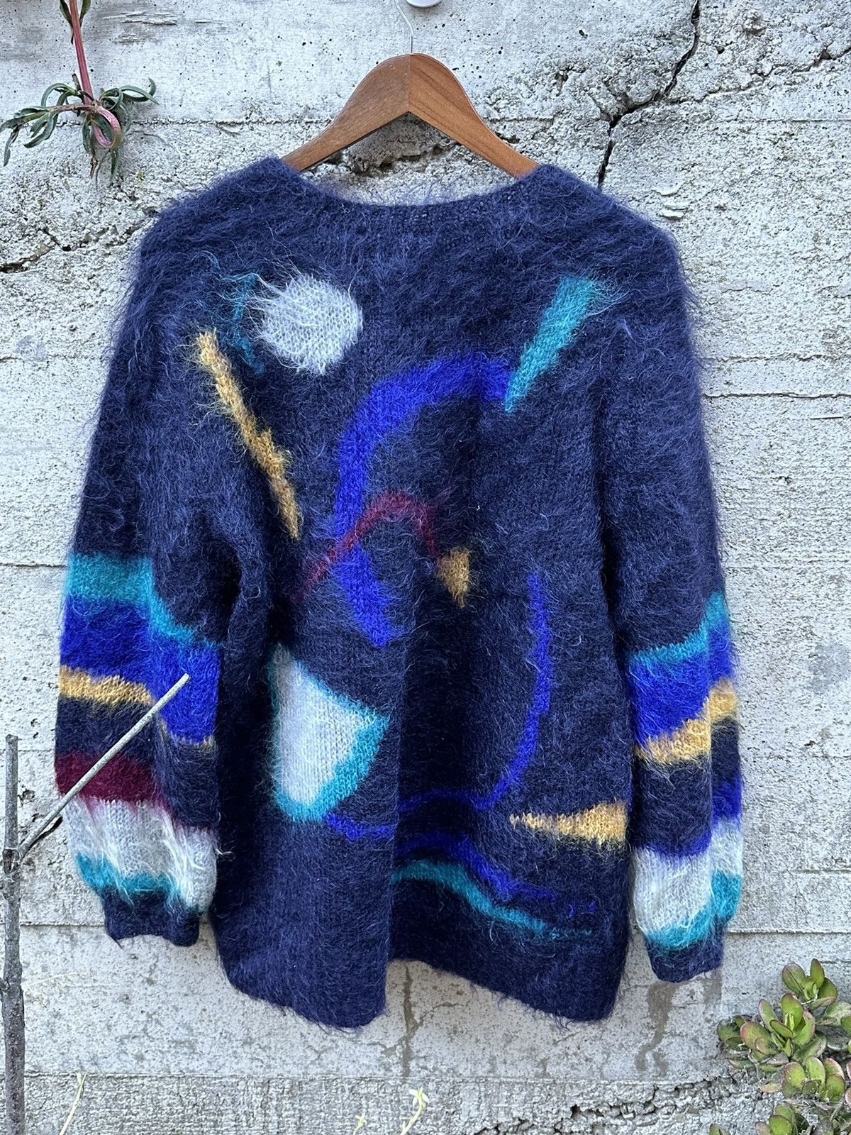 Japanese Brand RARE Vintage Italian mohair sweater cardigan Size US M / EU 48-50 / 2 - 3 Thumbnail
