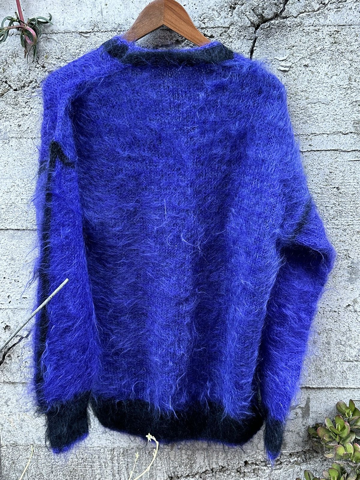 Japanese Brand RARE Vintage Italian mohair sweater cardigan Size US L / EU 52-54 / 3 - 4 Thumbnail