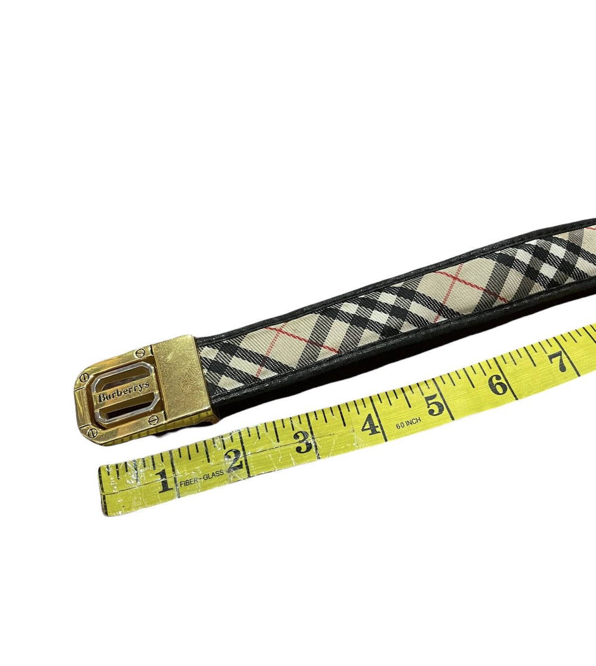 Burberry × Vintage Vintage Burberry Nova check belt Size 28 - 4 Thumbnail