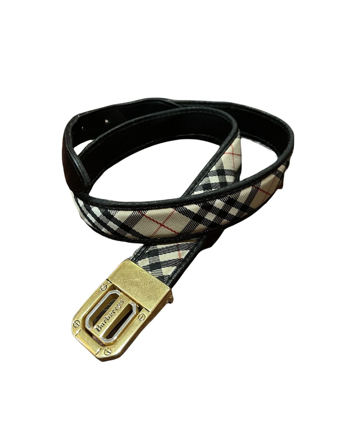 Burberry × Vintage Vintage Burberry Nova check belt Size 28 - 1 Thumbnail