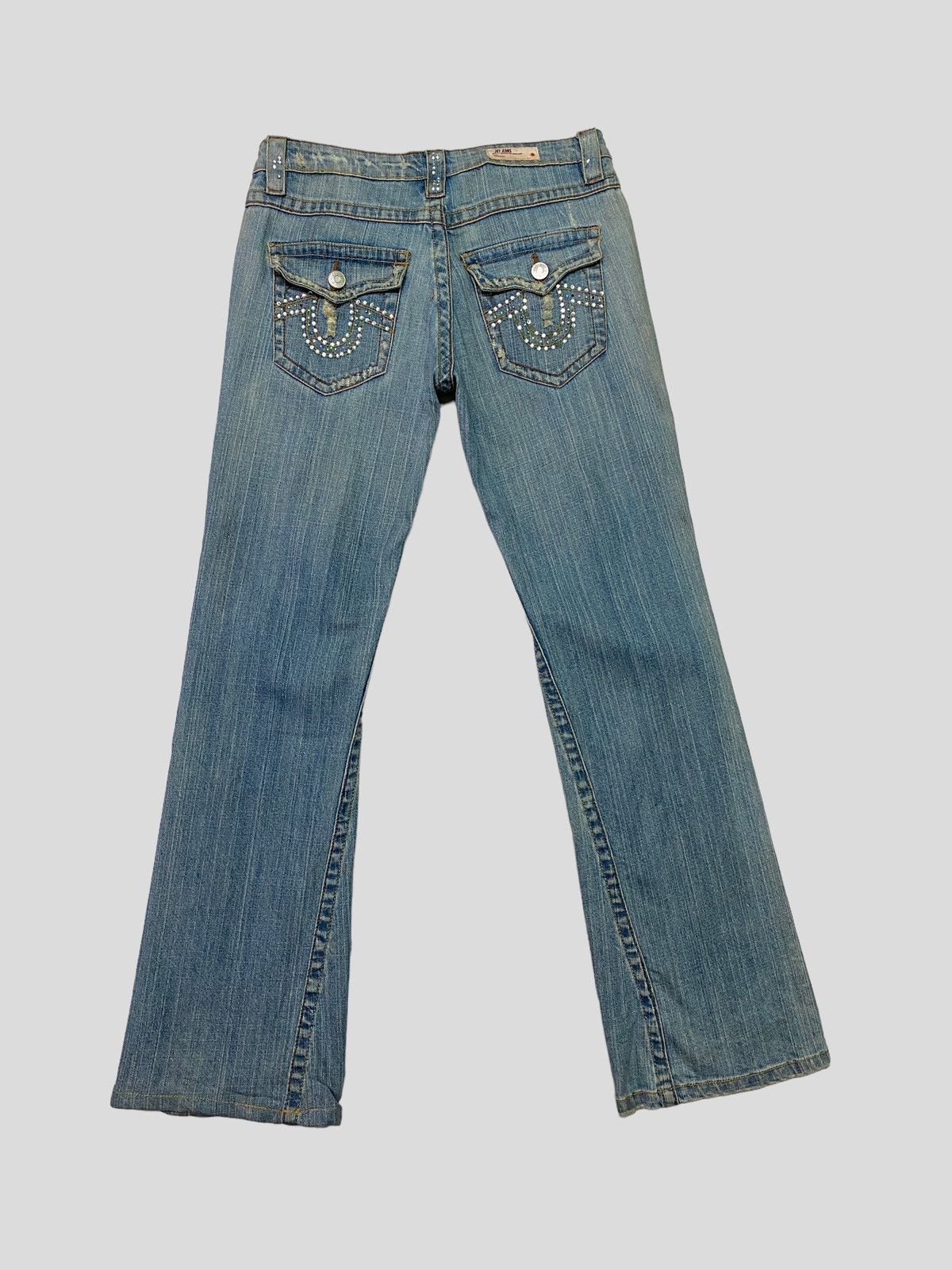 Designer × Japanese Brand × Vintage FLARE JOY JEANS LABUCCI DISTRESSED BOOT CUT JEANS Size US 29 - 3 Thumbnail