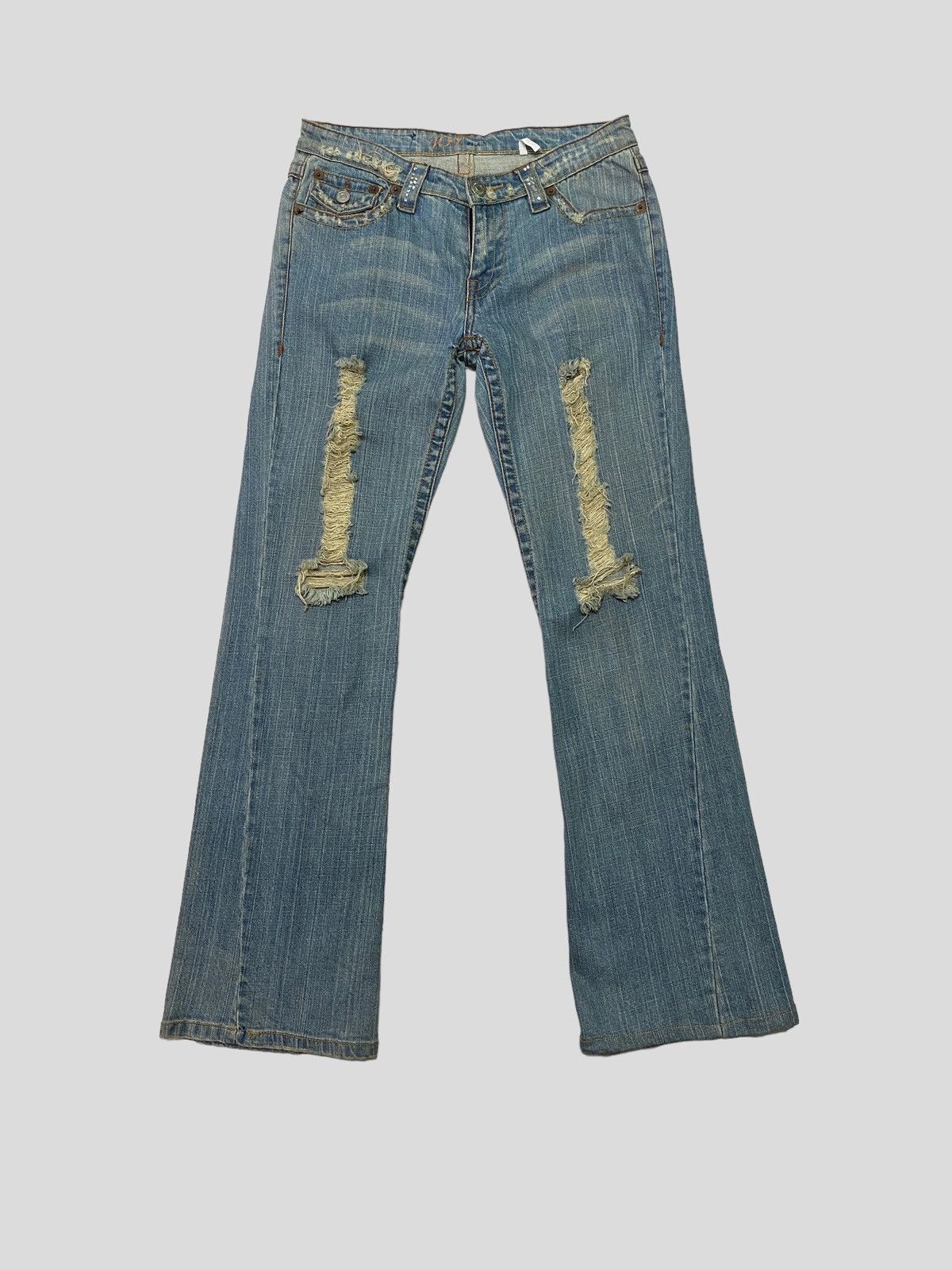 Designer × Japanese Brand × Vintage FLARE JOY JEANS LABUCCI DISTRESSED BOOT CUT JEANS Size US 29 - 2 Thumbnail