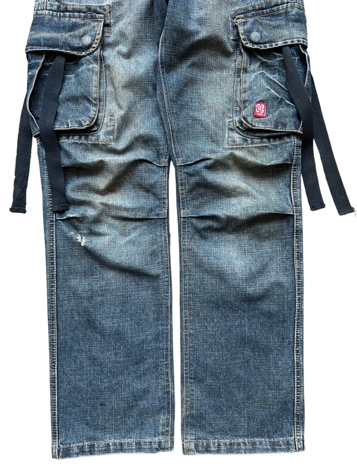 Japanese Brand Blue Bondage Tactical Multipocket Baggy Cargo Jeans 30x31 Size US 30 / EU 46 - 5 Thumbnail