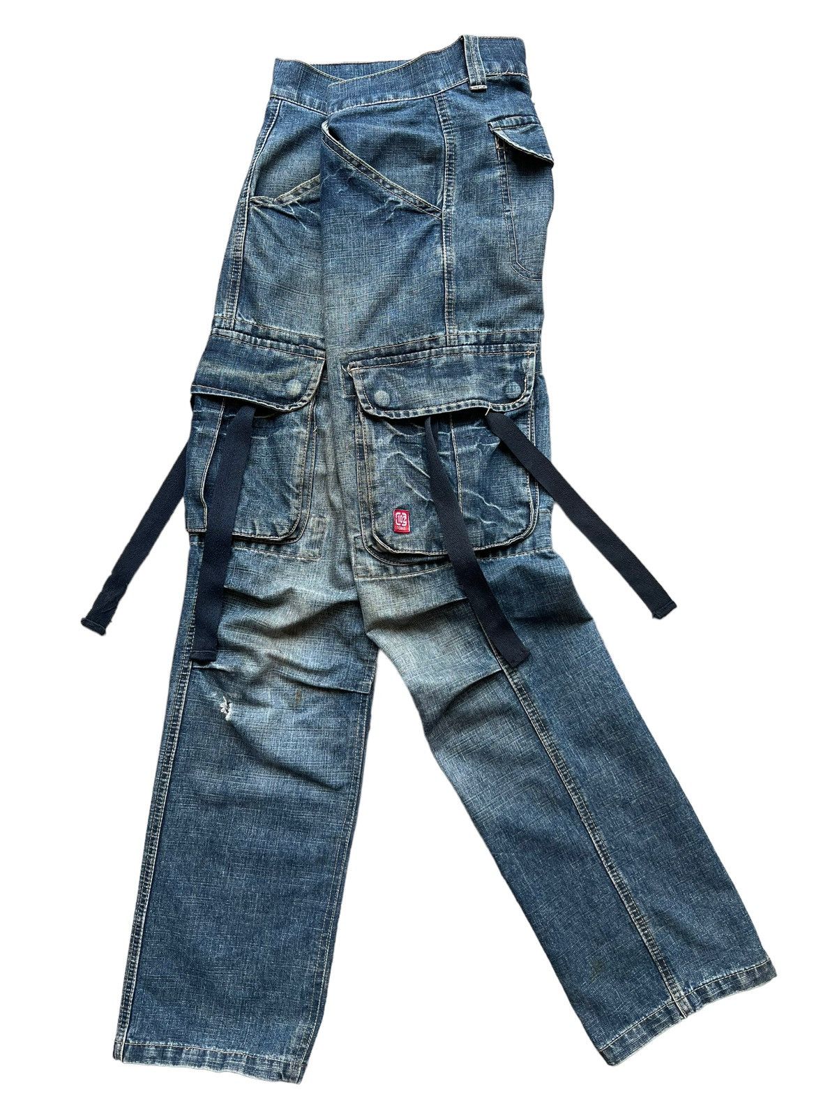 Japanese Brand Blue Bondage Tactical Multipocket Baggy Cargo Jeans 30x31 Size US 30 / EU 46 - 1 Thumbnail