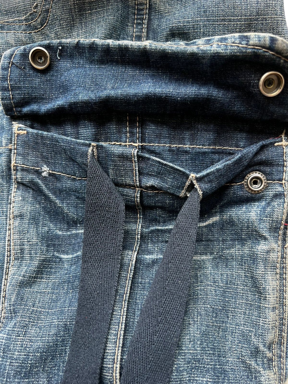 Japanese Brand Blue Bondage Tactical Multipocket Baggy Cargo Jeans 30x31 Size US 30 / EU 46 - 9 Thumbnail