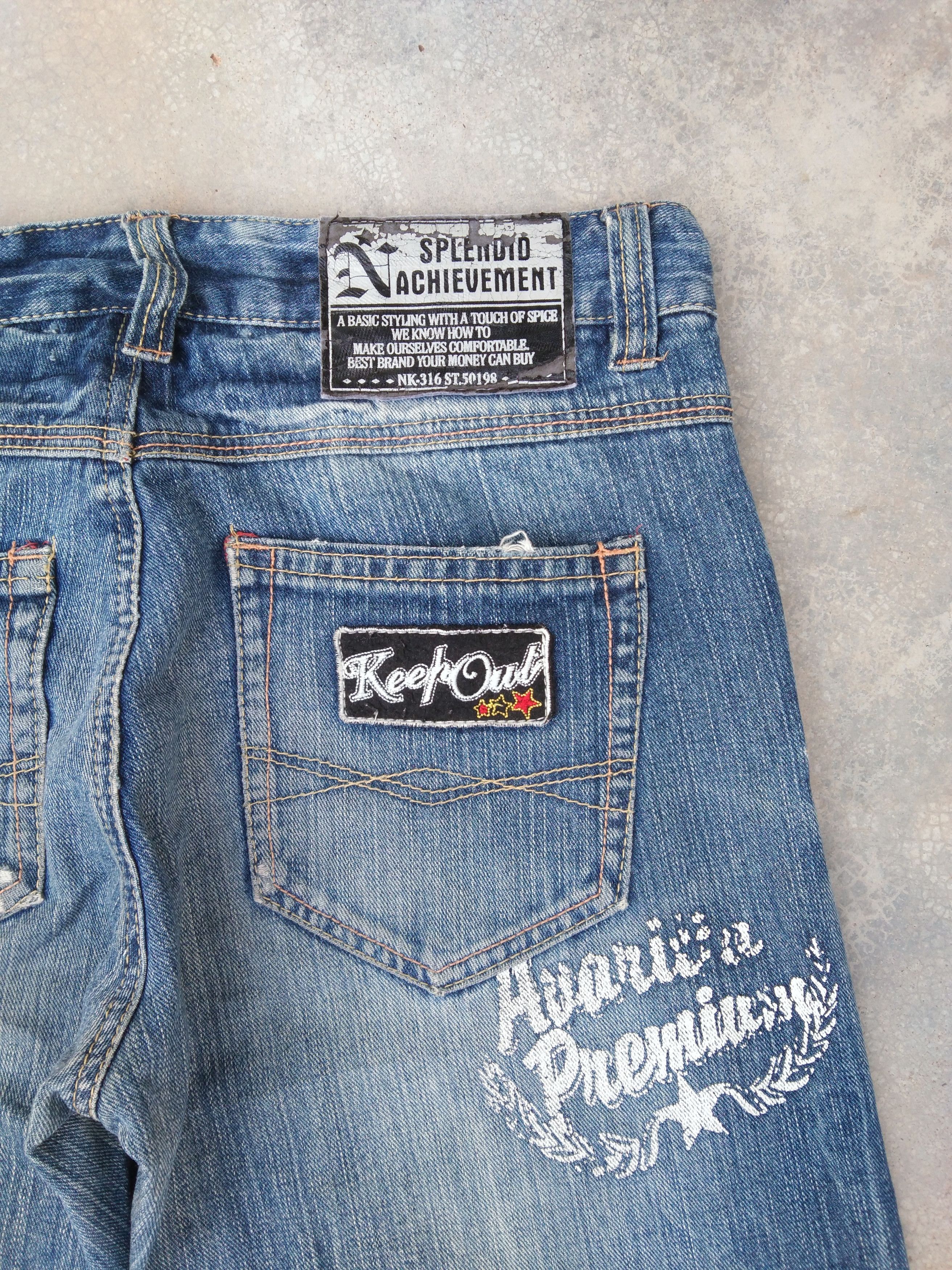 Japanese Brand Vintage Distressed Patches Rock Style Jeans 31x30 Size US 31 - 3 Thumbnail