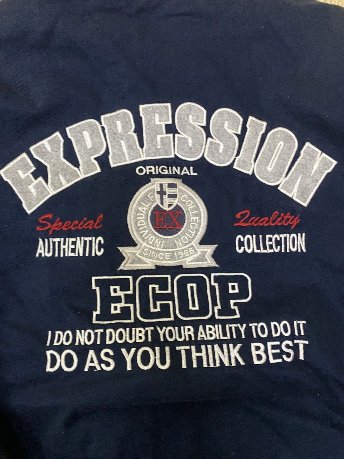 Japanese Brand × Vintage Vintage ECOP expression big logo jacket Size US L / EU 52-54 / 3 - 11 Thumbnail