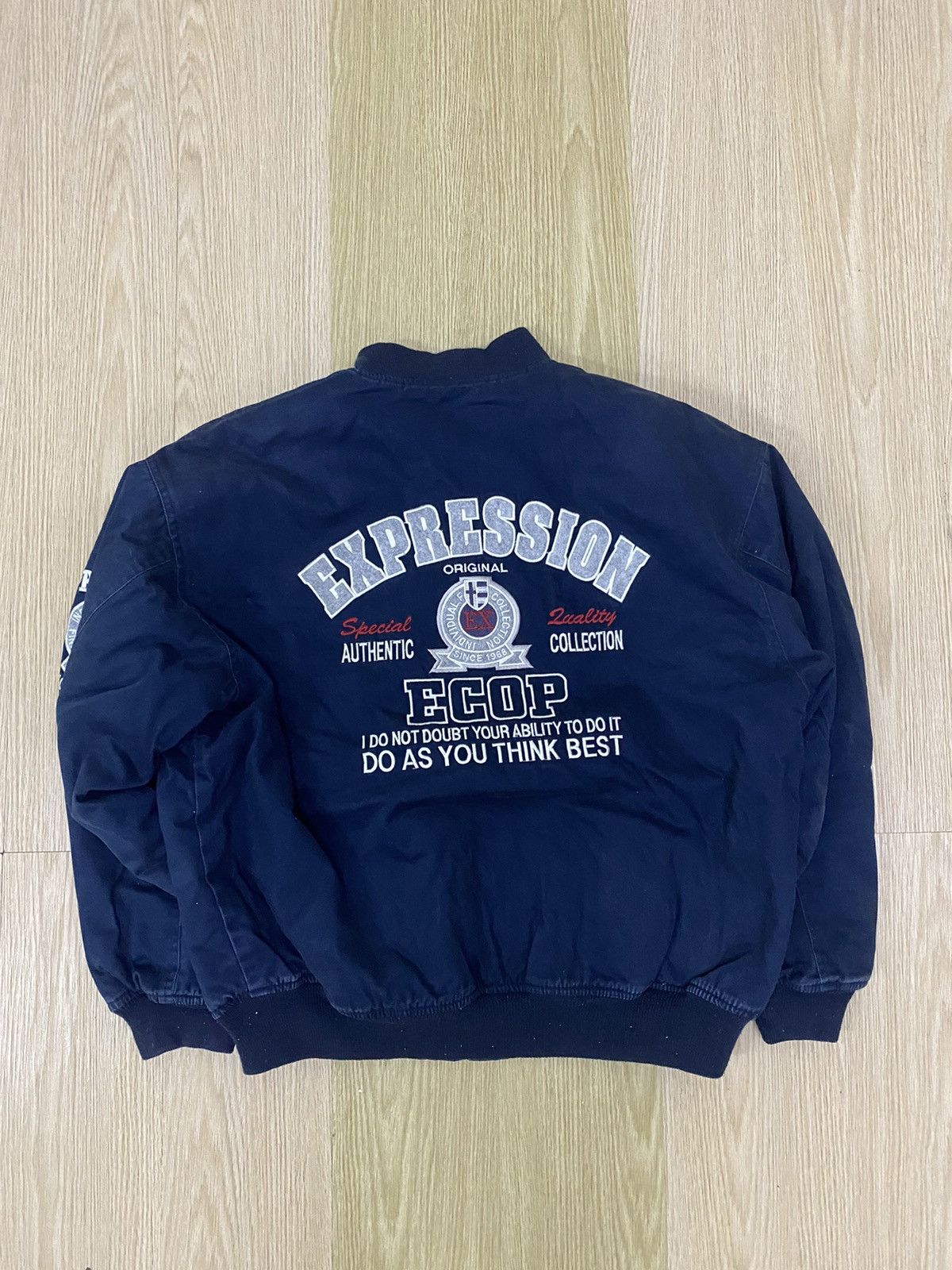 Japanese Brand × Vintage Vintage ECOP expression big logo jacket Size US L / EU 52-54 / 3 - 1 Thumbnail