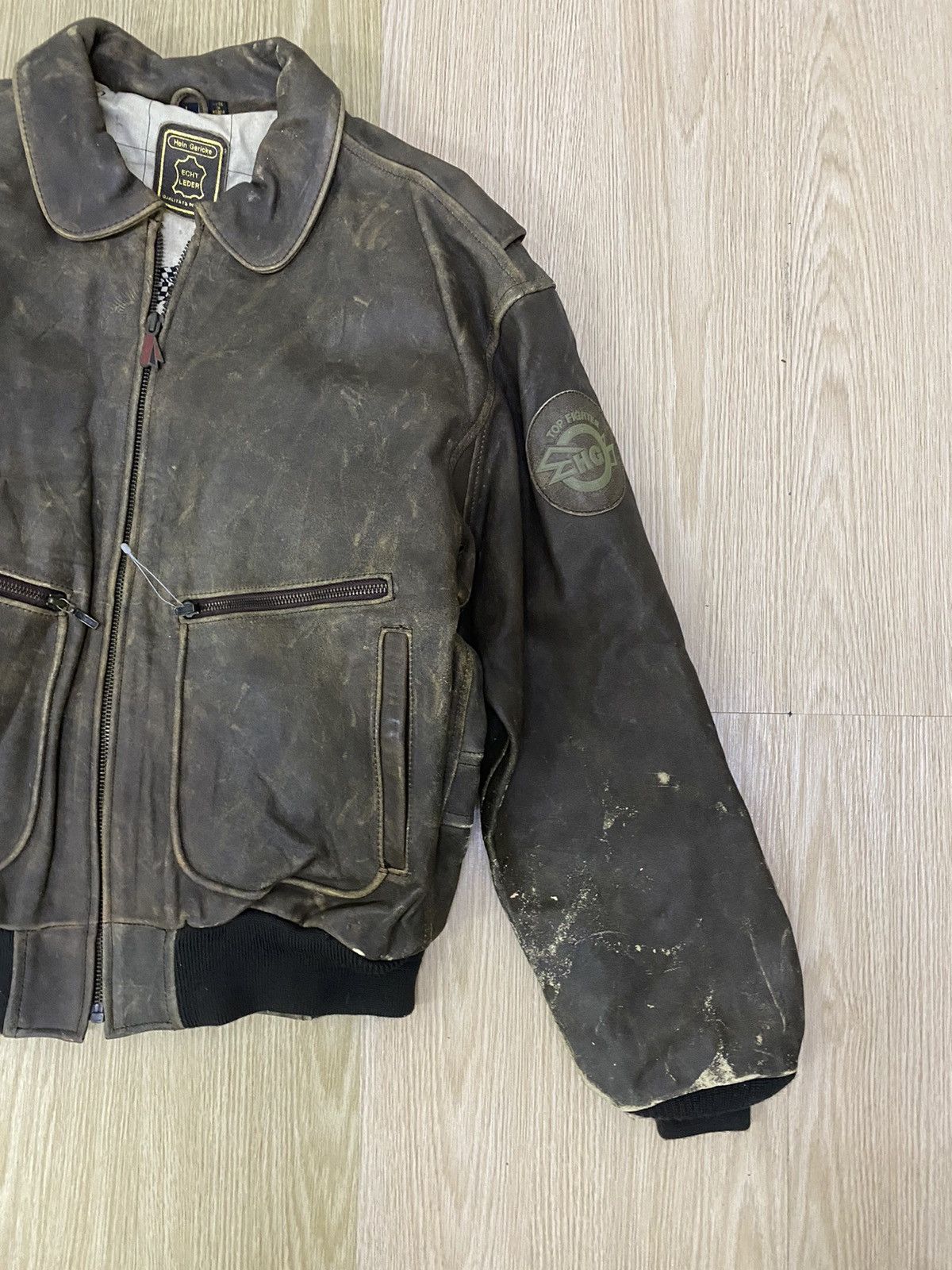 Hein Gericke Vintage Hein Greicke Flight Leather Jacket Size US L / EU 52-54 / 3 - 2 Thumbnail