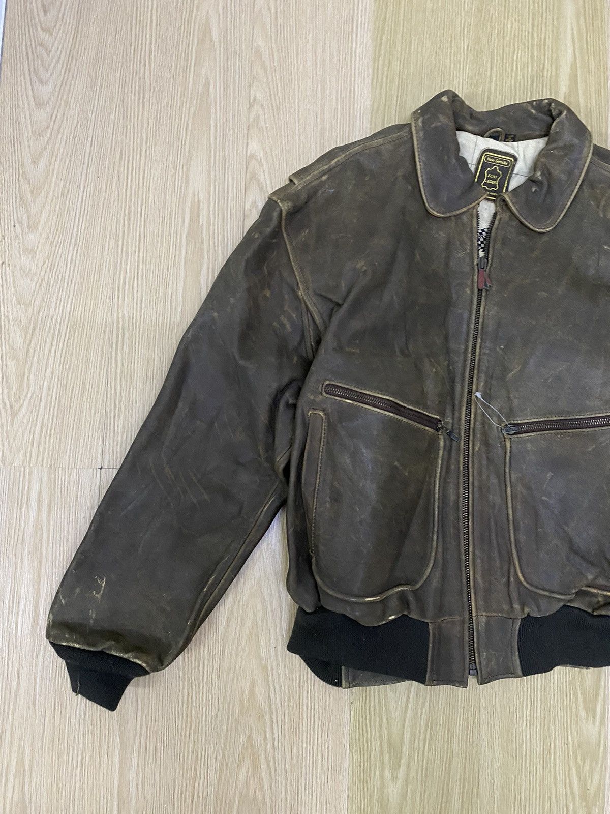 Hein Gericke Vintage Hein Greicke Flight Leather Jacket Size US L / EU 52-54 / 3 - 3 Thumbnail