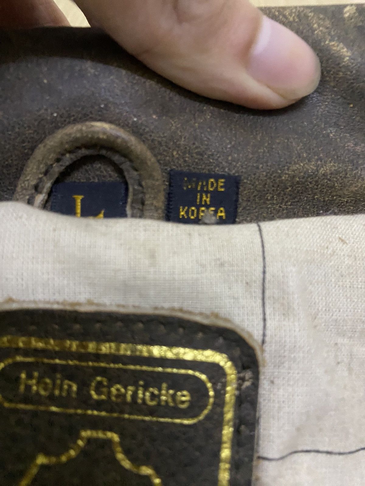 Hein Gericke Vintage Hein Greicke Flight Leather Jacket Size US L / EU 52-54 / 3 - 8 Thumbnail