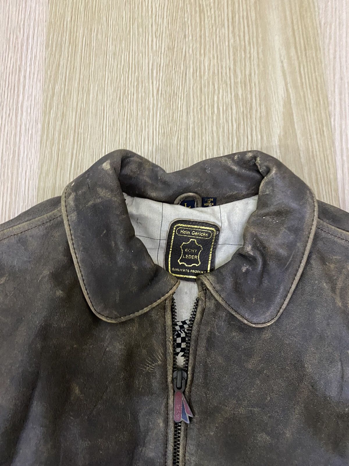 Hein Gericke Vintage Hein Greicke Flight Leather Jacket Size US L / EU 52-54 / 3 - 4 Thumbnail