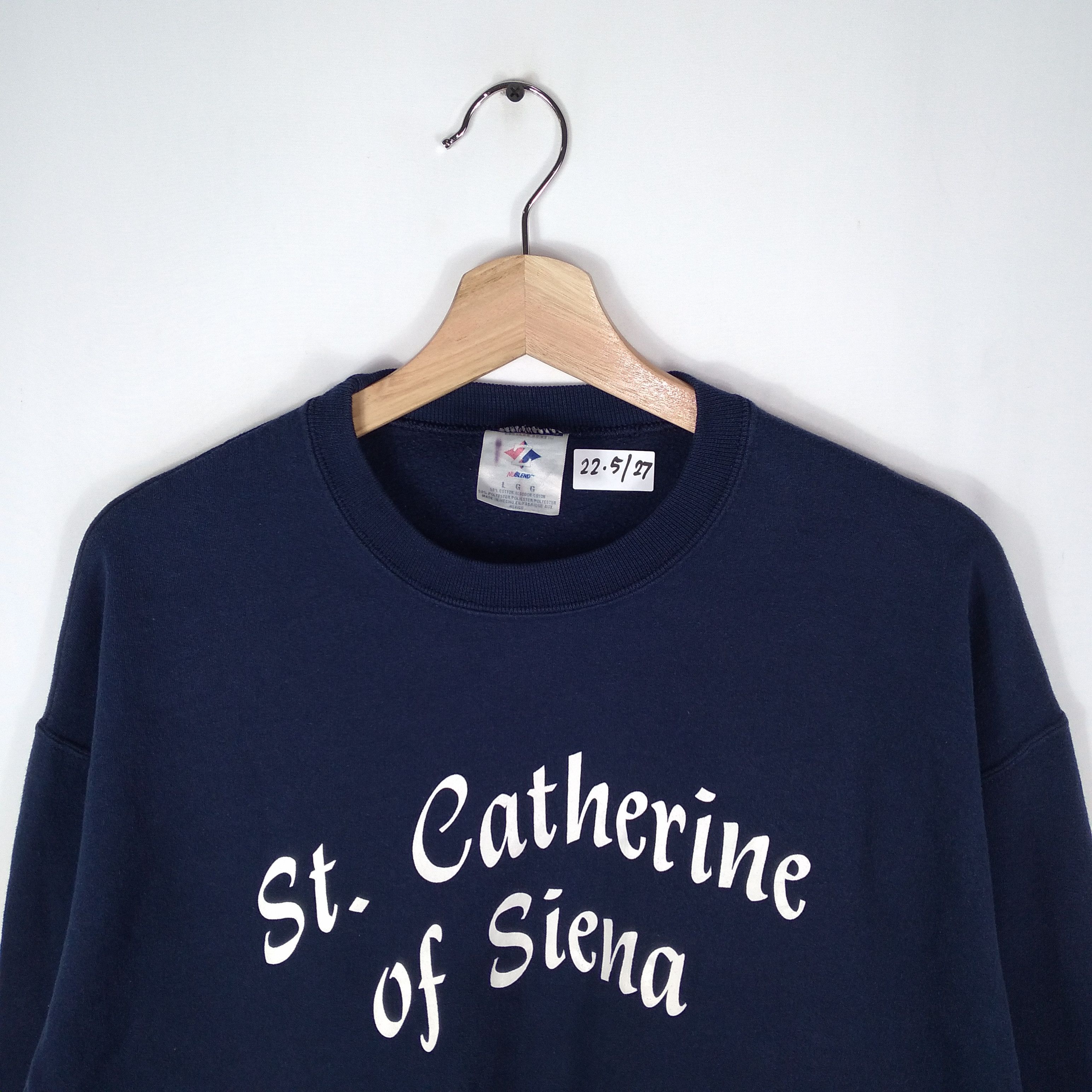 Jerzees × Vintage Vintage Saint Catherine Of Siena Sweatshirts Size US M / EU 48-50 / 2 - 2 Thumbnail