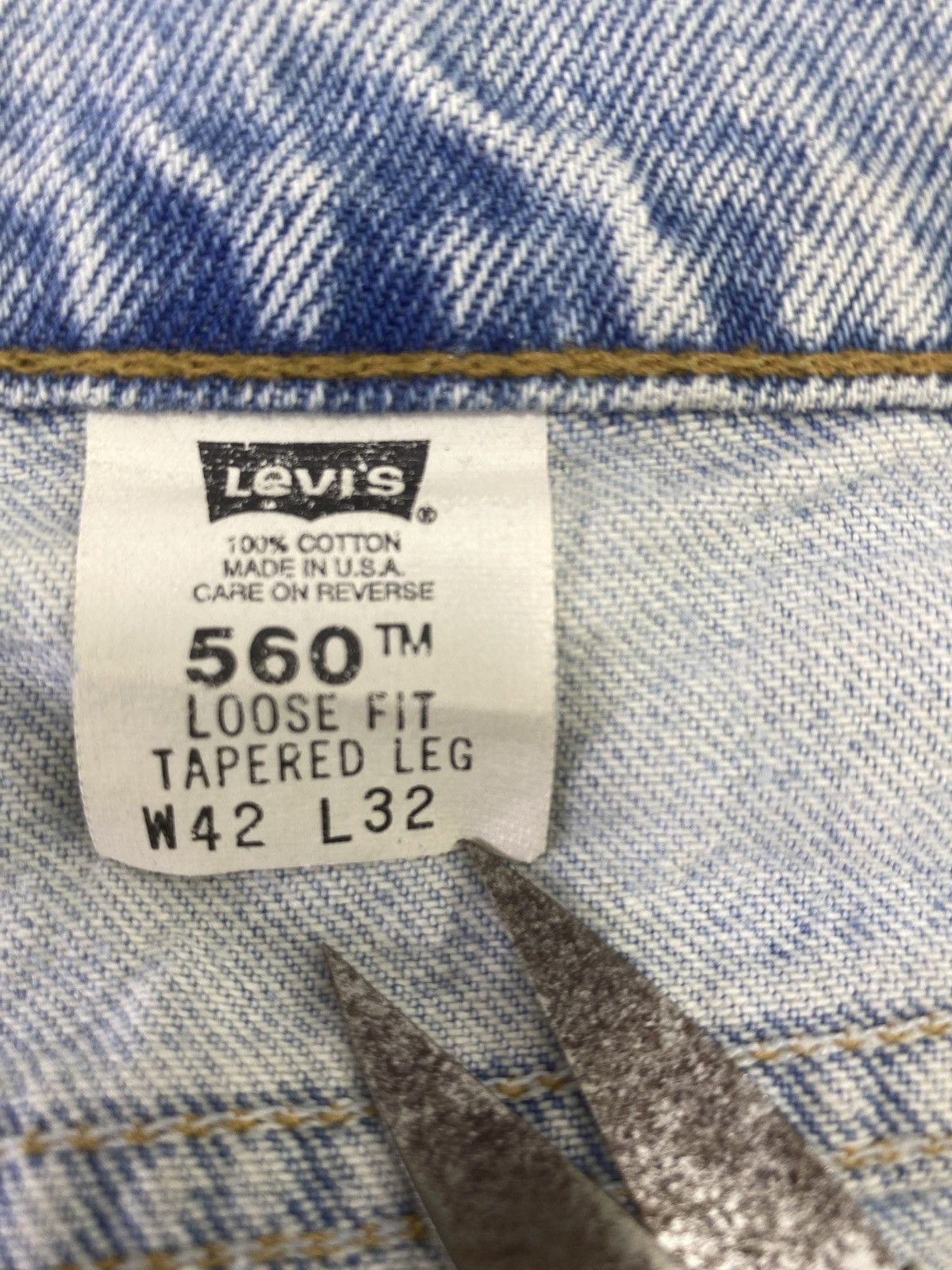 Levi's 90s Vintage Levi's 560 Blue Wash Jeans - J701 Size US 42 / EU 58 - 5 Thumbnail