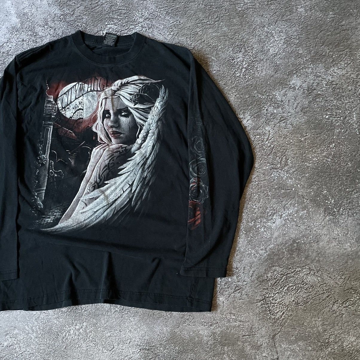 Vintage Vintage Y2K Graphic Tee Horror Skeleton Abstract Grunge XL Size US XL / EU 56 / 4 - 3 Thumbnail