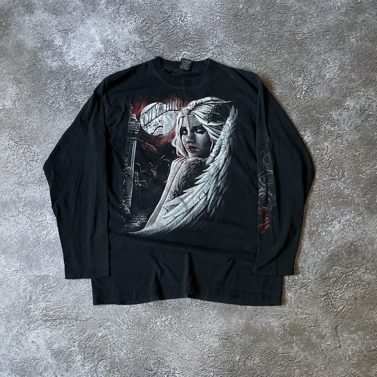 Vintage Vintage Y2K Graphic Tee Horror Skeleton Abstract Grunge XL Size US XL / EU 56 / 4 - 2 Thumbnail