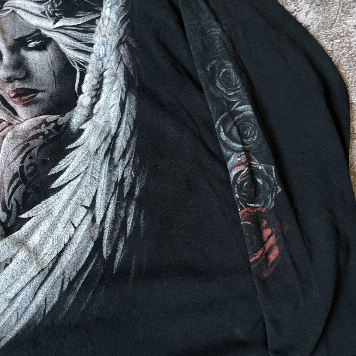 Vintage Vintage Y2K Graphic Tee Horror Skeleton Abstract Grunge XL Size US XL / EU 56 / 4 - 7 Thumbnail