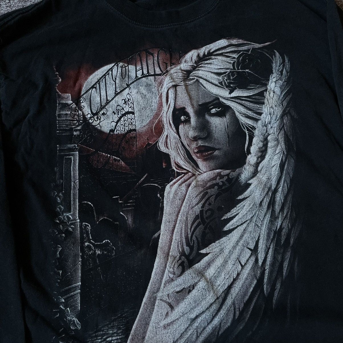Vintage Vintage Y2K Graphic Tee Horror Skeleton Abstract Grunge XL Size US XL / EU 56 / 4 - 6 Thumbnail