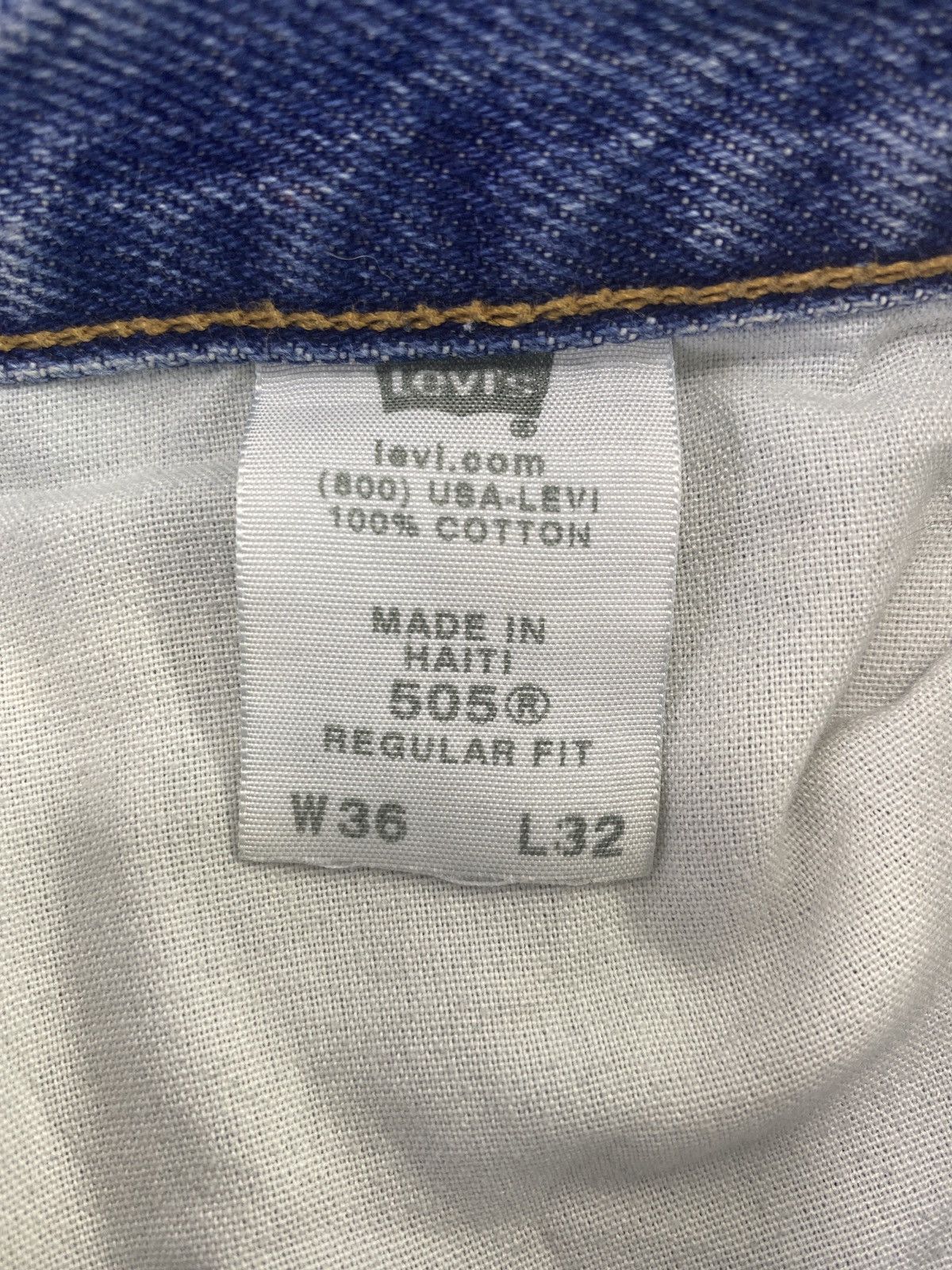 Levi's Vintage Levi's 505 Jeans Blue Wash- J703 Size US 36 / EU 52 - 5 Thumbnail