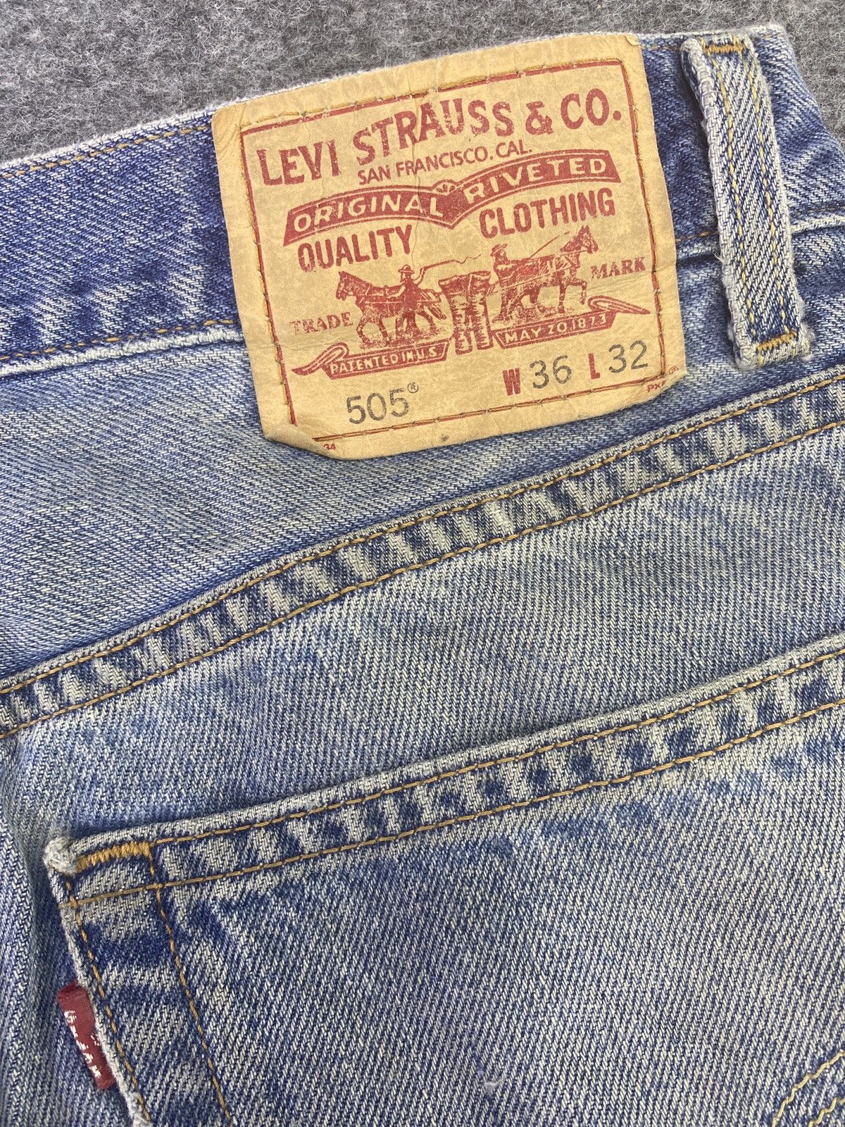 Levi's Vintage Levi's 505 Jeans Blue Wash- J703 Size US 36 / EU 52 - 9 Thumbnail