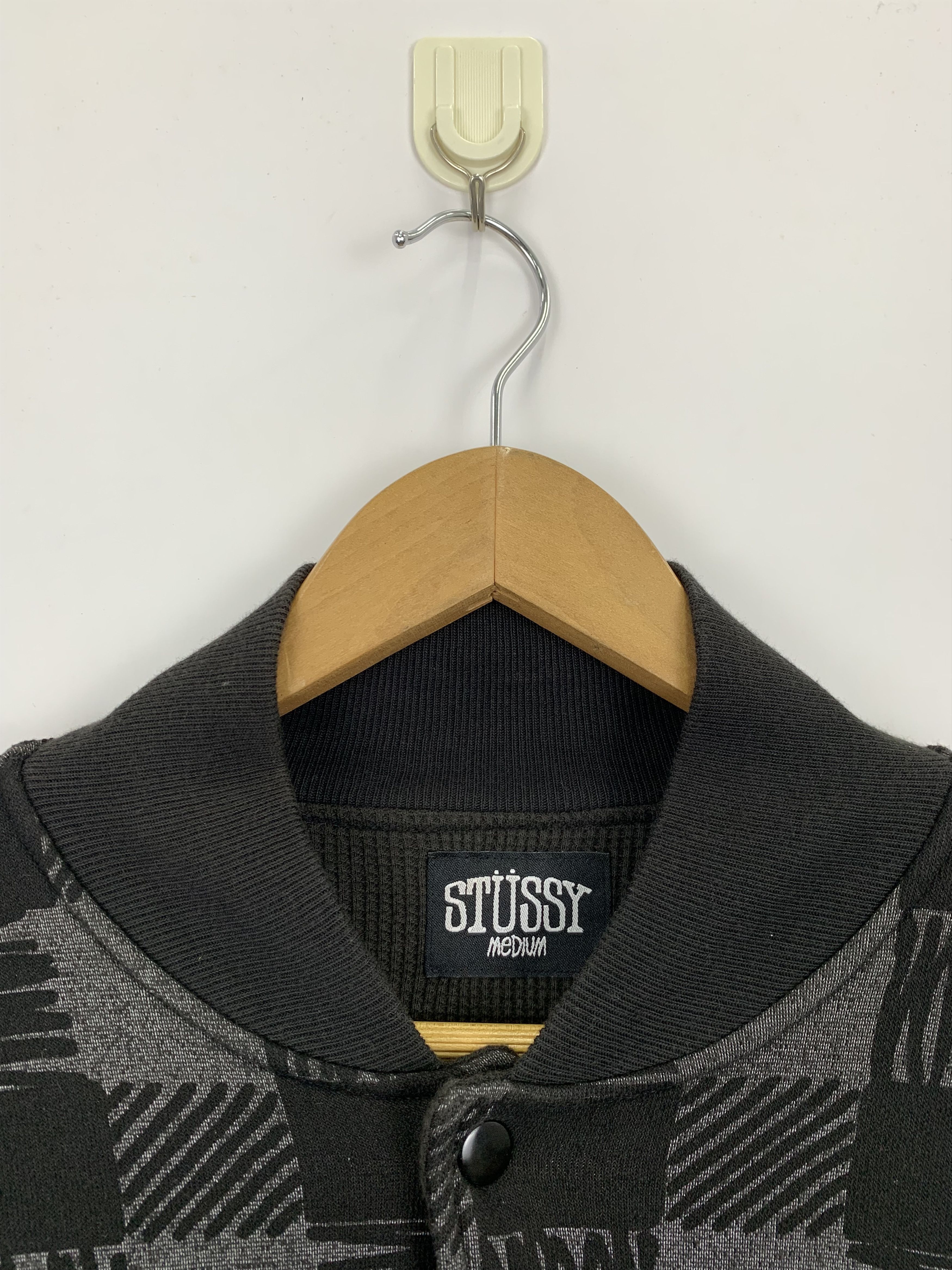 Stussy × Vintage Vintage Stussy Wool Varsity Jacket Chekered Size US M / EU 48-50 / 2 - 5 Thumbnail