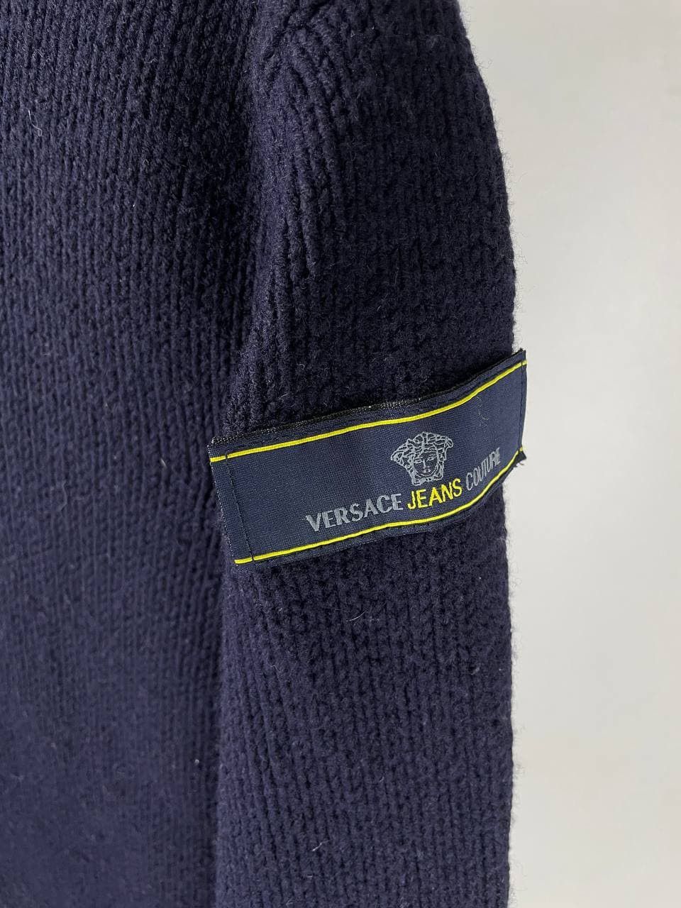 Versace × Vintage Versace Vintage Mockneck Medusa Badge Sweater Size US M / EU 48-50 / 2 - 3 Thumbnail