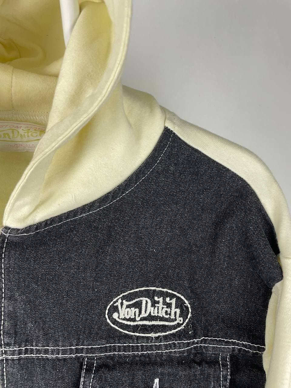 Vintage × Von Dutch Von Dutch Vintage Denim Hoodie Jacket Size US S / EU 44-46 / 1 - 2 Thumbnail