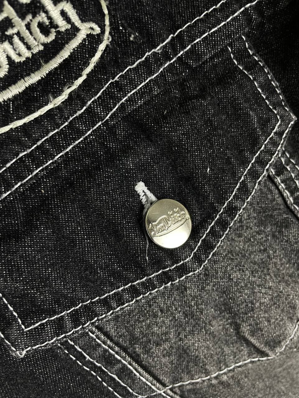 Vintage × Von Dutch Von Dutch Vintage Denim Hoodie Jacket Size US S / EU 44-46 / 1 - 4 Thumbnail