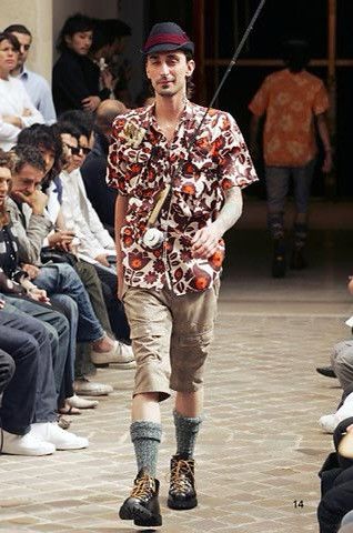 Junya Watanabe SS05 Floral Cargo Pocket Shirt Size US L / EU 52-54 / 3 - 7 Thumbnail