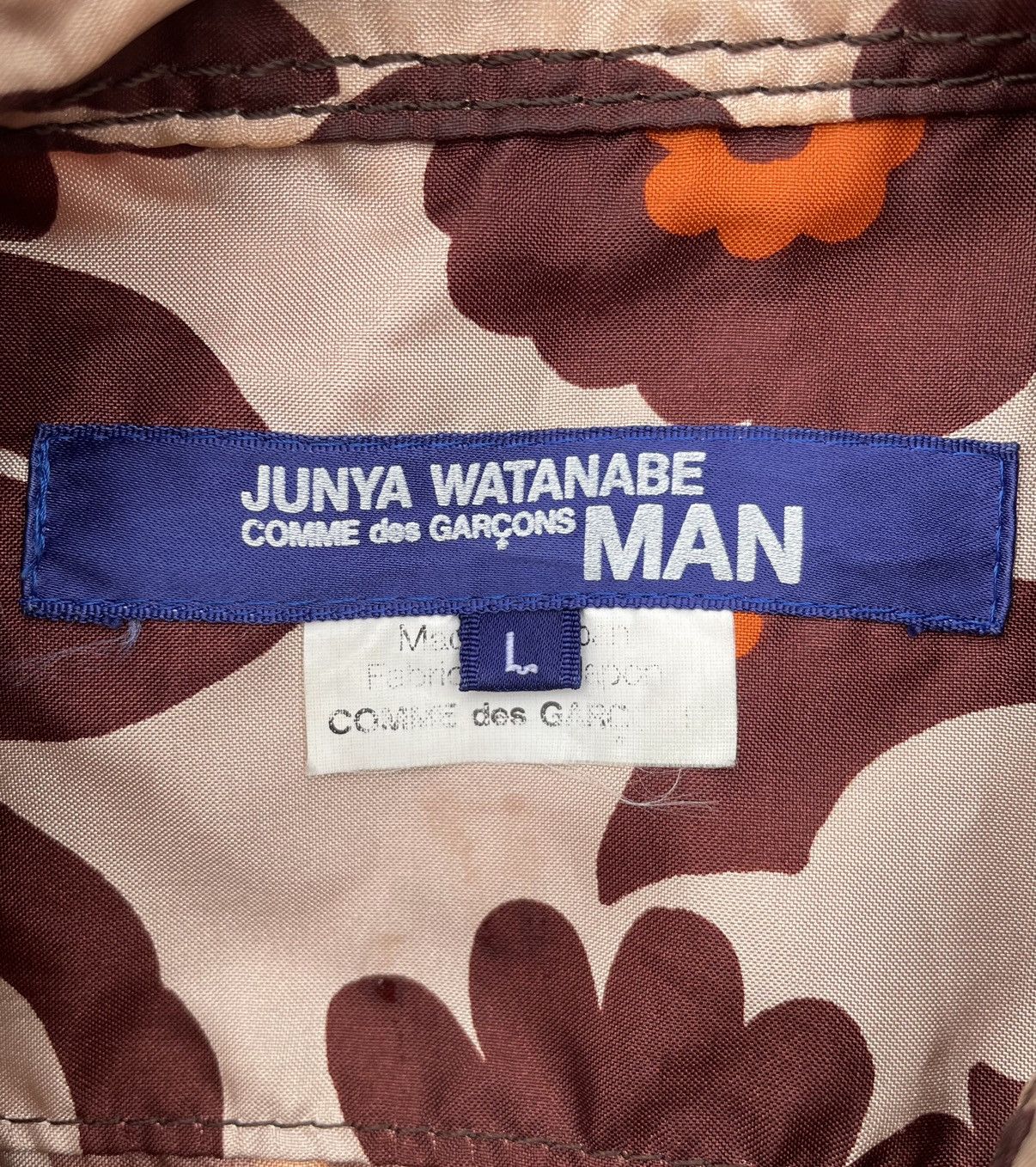 Junya Watanabe SS05 Floral Cargo Pocket Shirt Size US L / EU 52-54 / 3 - 5 Thumbnail